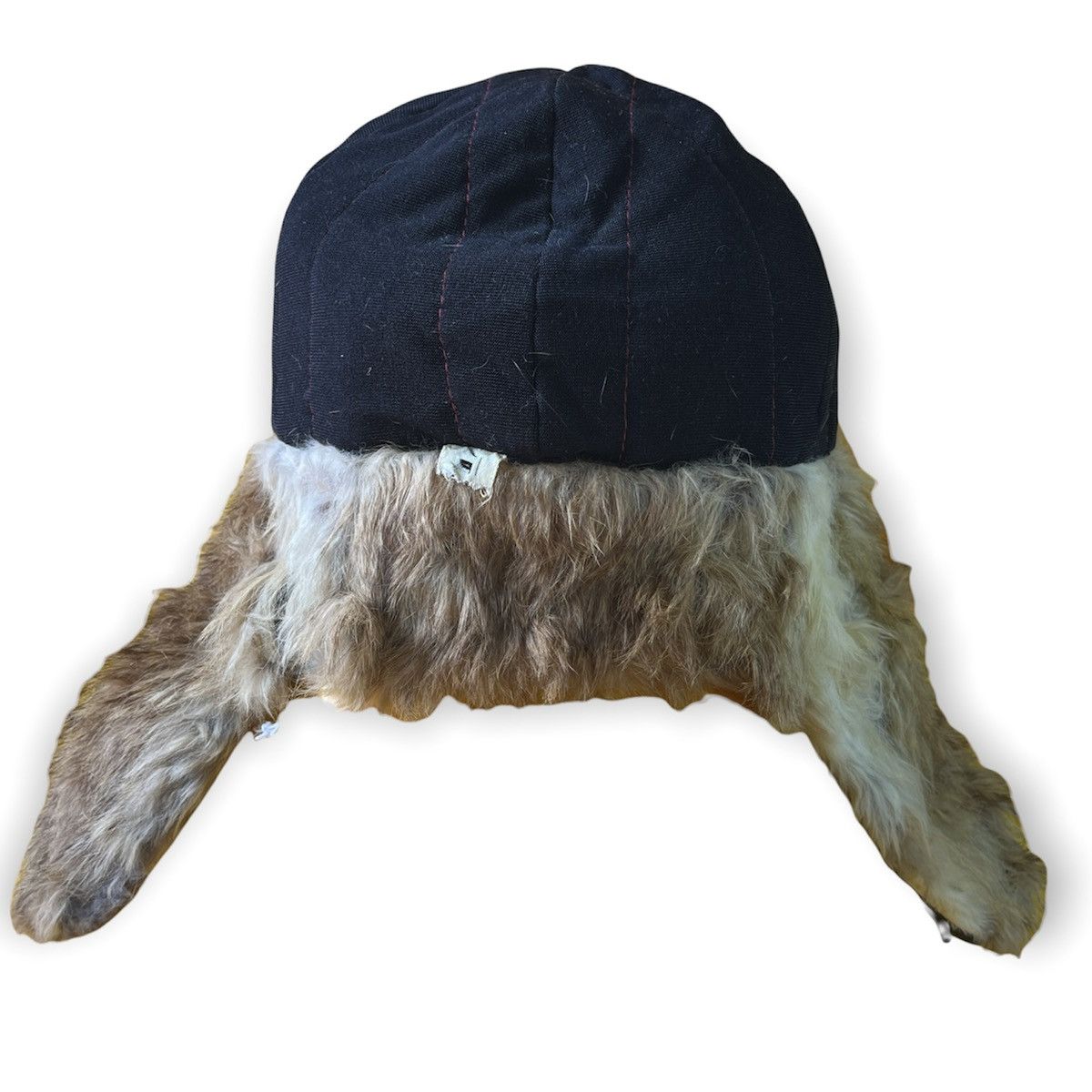 RARE ITEMS 🔥 Vintage Pilot Faux Fur Trapper Leather Fur Hat - 8
