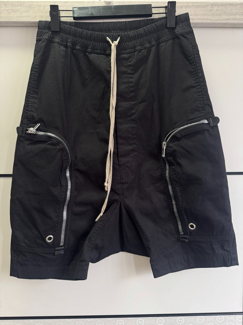 Rick Owens Pocket Zip Cargo Shorts - 1