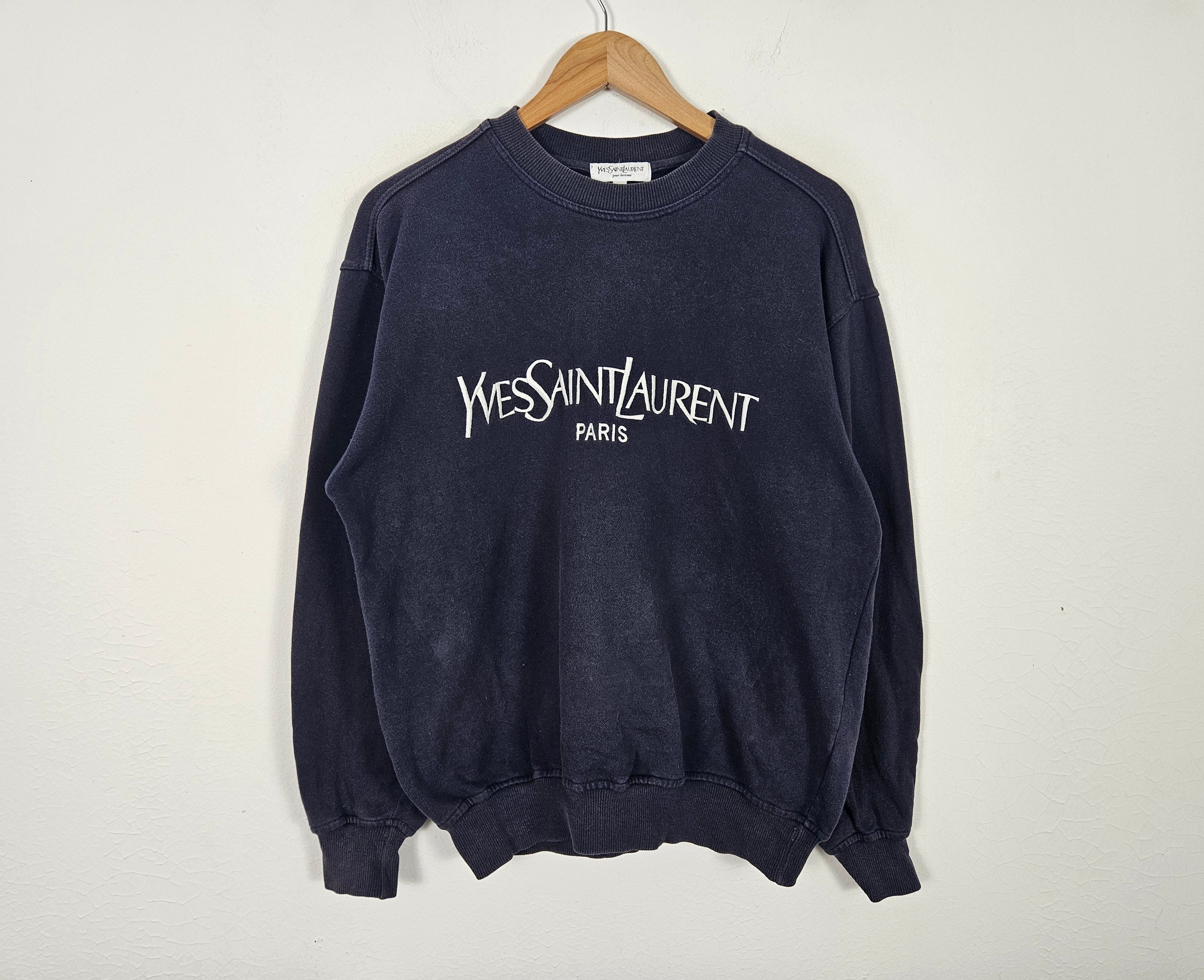 Yves Saint Laurent YSL Pour Homme Embroidery Sweatshirt - 2