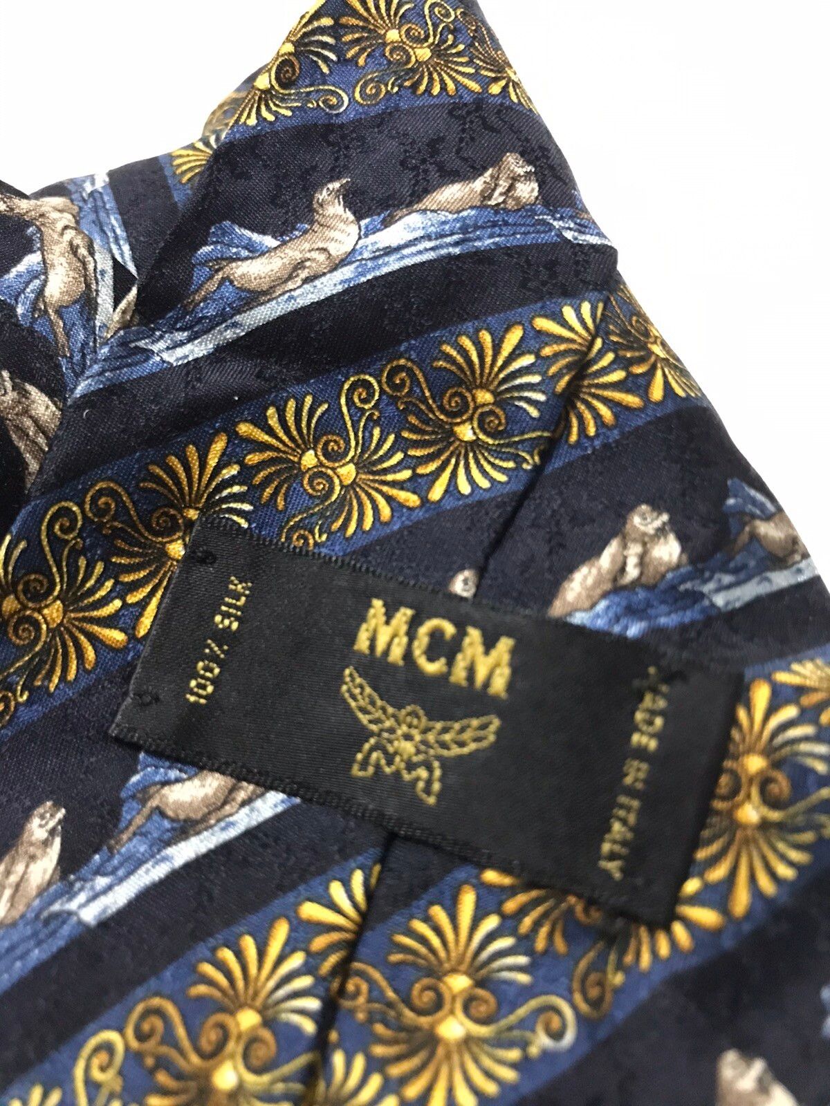 Vintage MCM silk necktie - 3