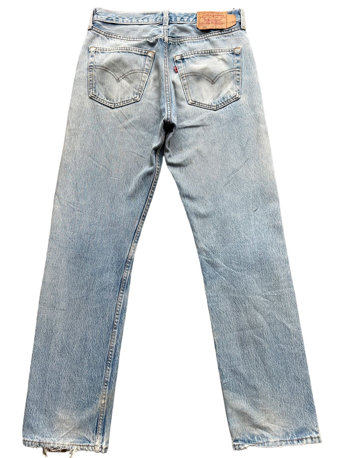 Vintage 90s Levis Distressed Ripped Acid Wash Jeans 31x32 - 2
