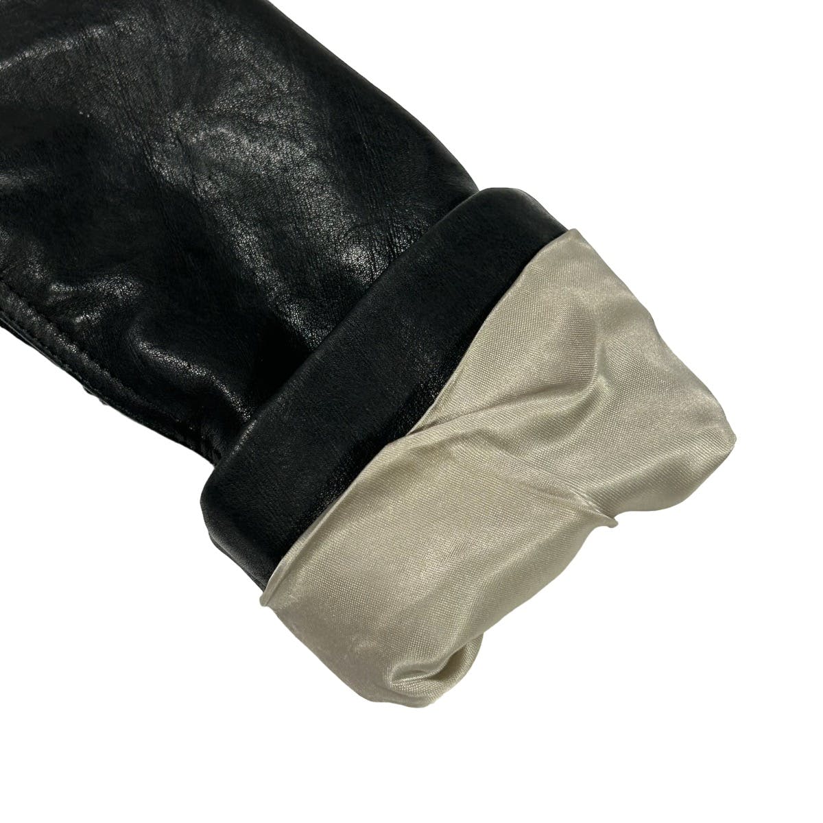 Leather/Denim Cropped Funnel Jacket - 7