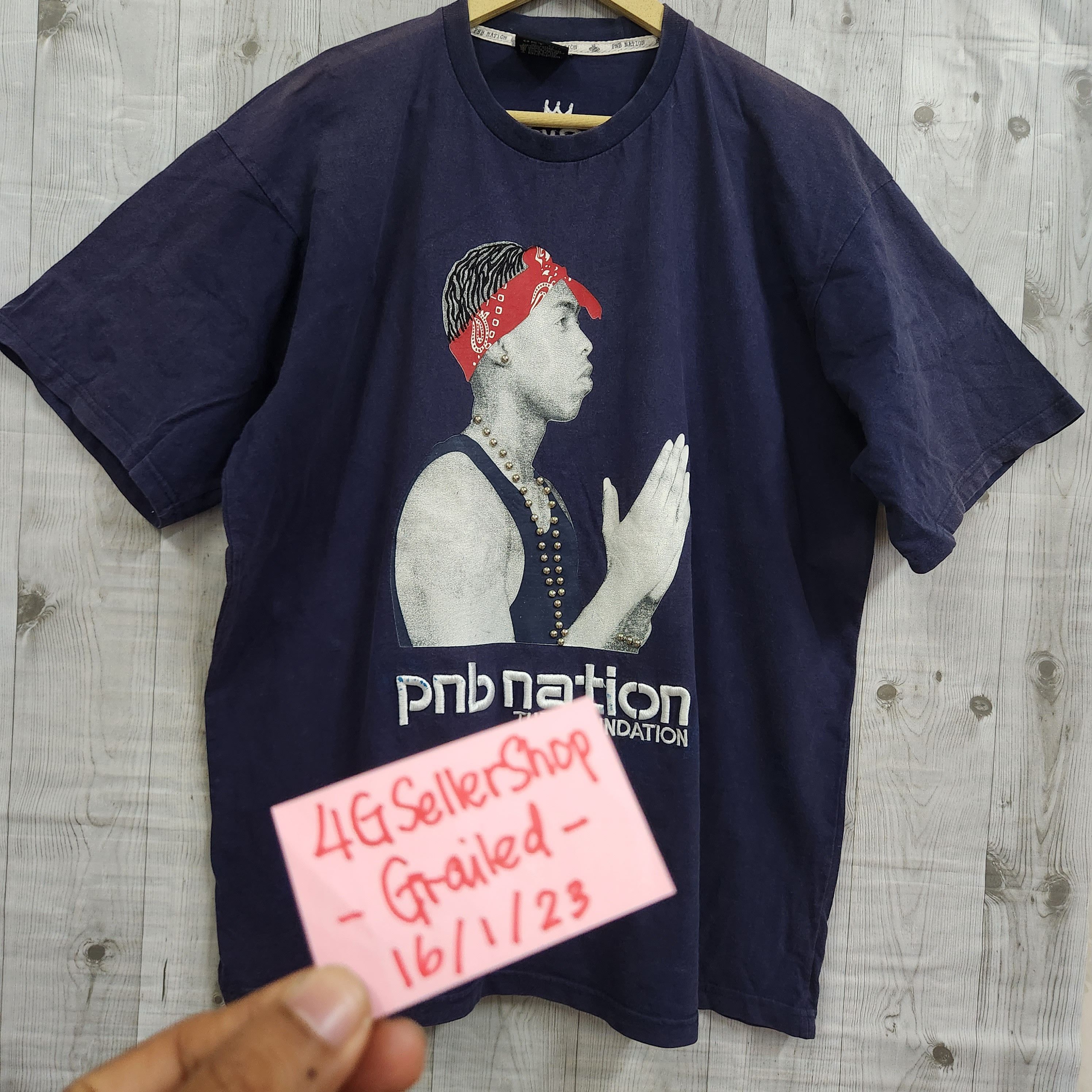 Japanese Brand - Tupac Shakur Rap Tees PNB Nation The Foundation TShirt - 18