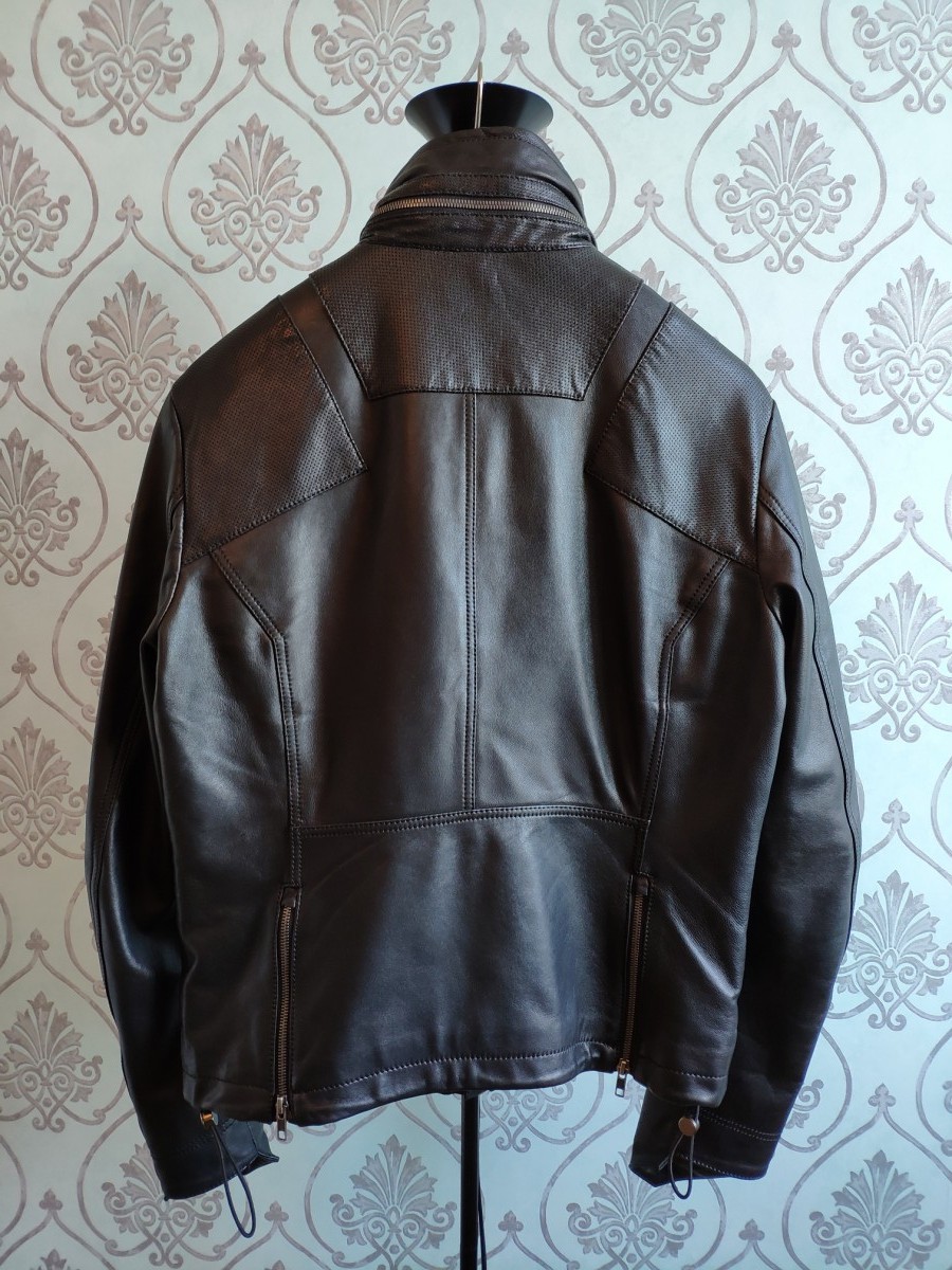 AW14 Black leather jacket.Like Undercover or Givenchy - 6