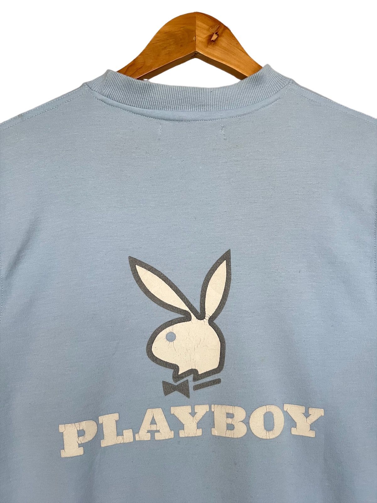 Vintage Playboy Sweatshirt Baby Blue Sweatshirt - 5