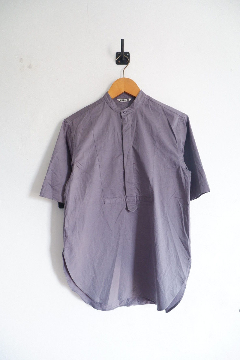 Auralee Mandarin Collar Shirts Sample - 1
