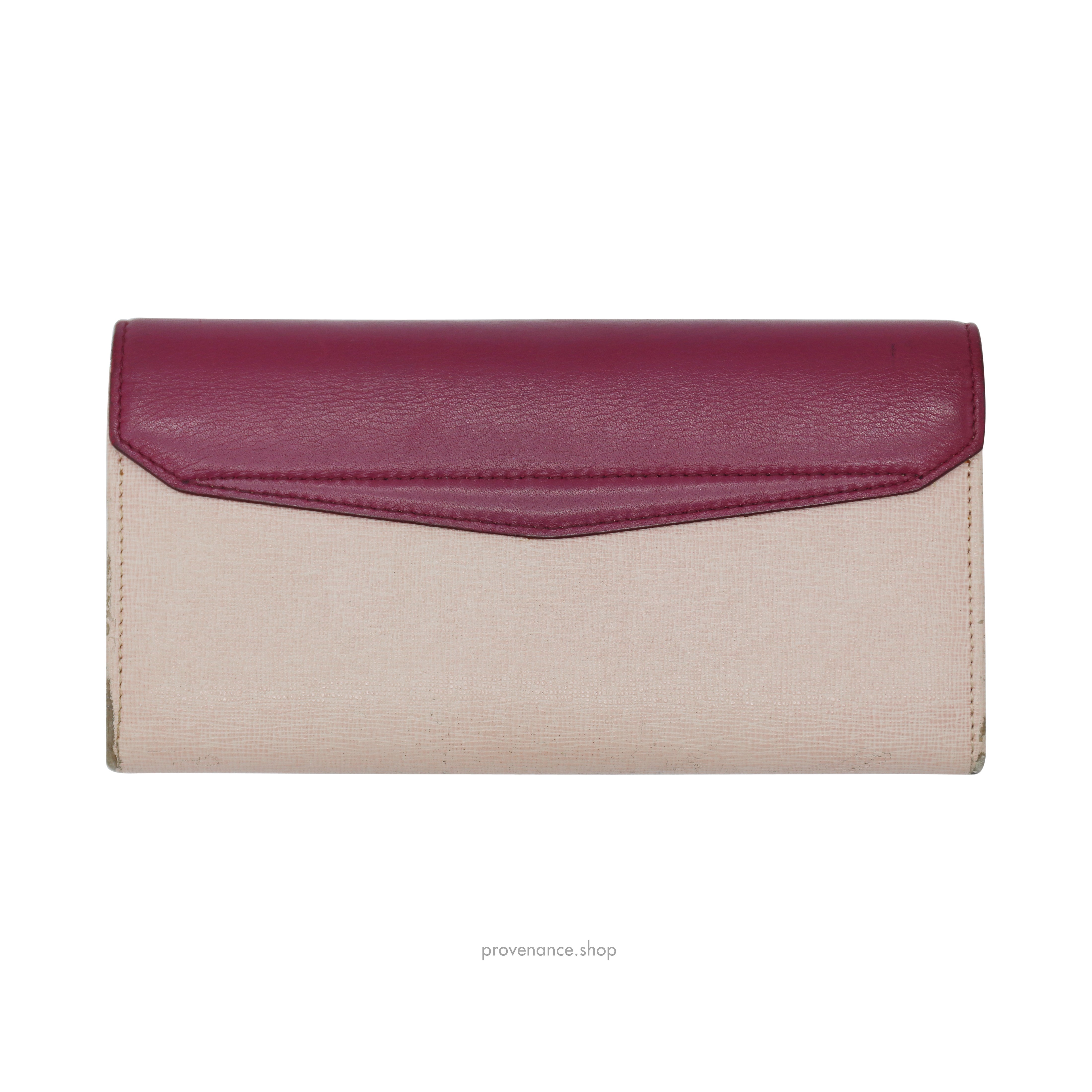 Fendi Long Wallet - Fuchsia Pink Leather - 3