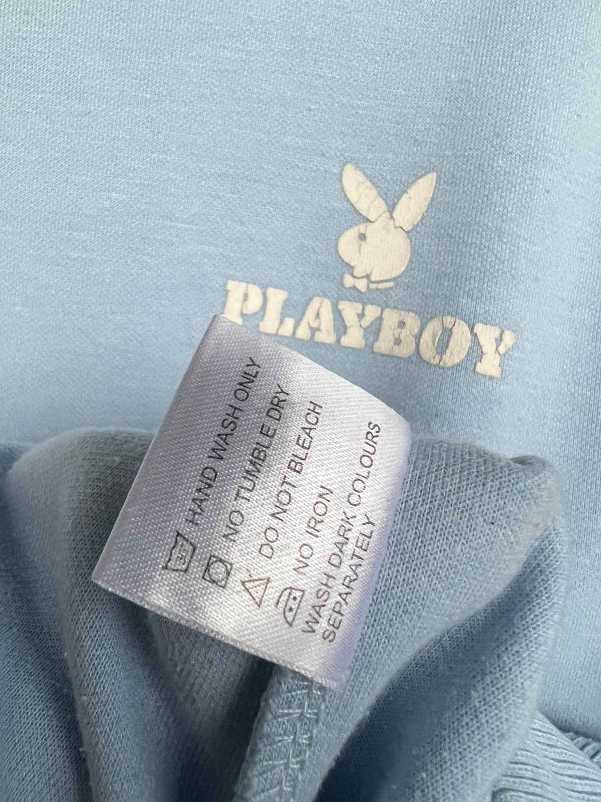 Vintage Playboy Sweatshirt Baby Blue Sweatshirt - 8
