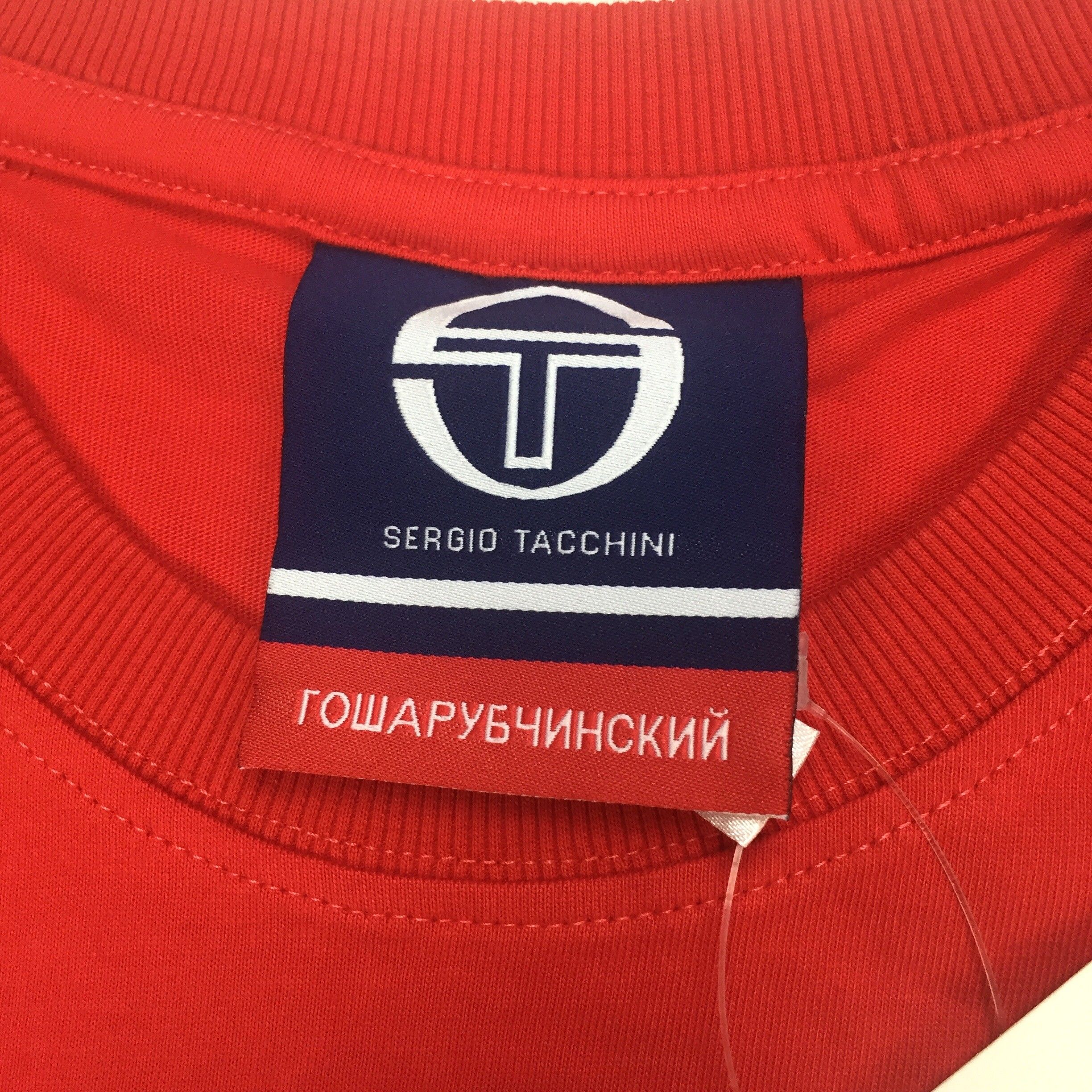 Gosha Sergio Tacchini Logo Print T Shirt Red DS - 4