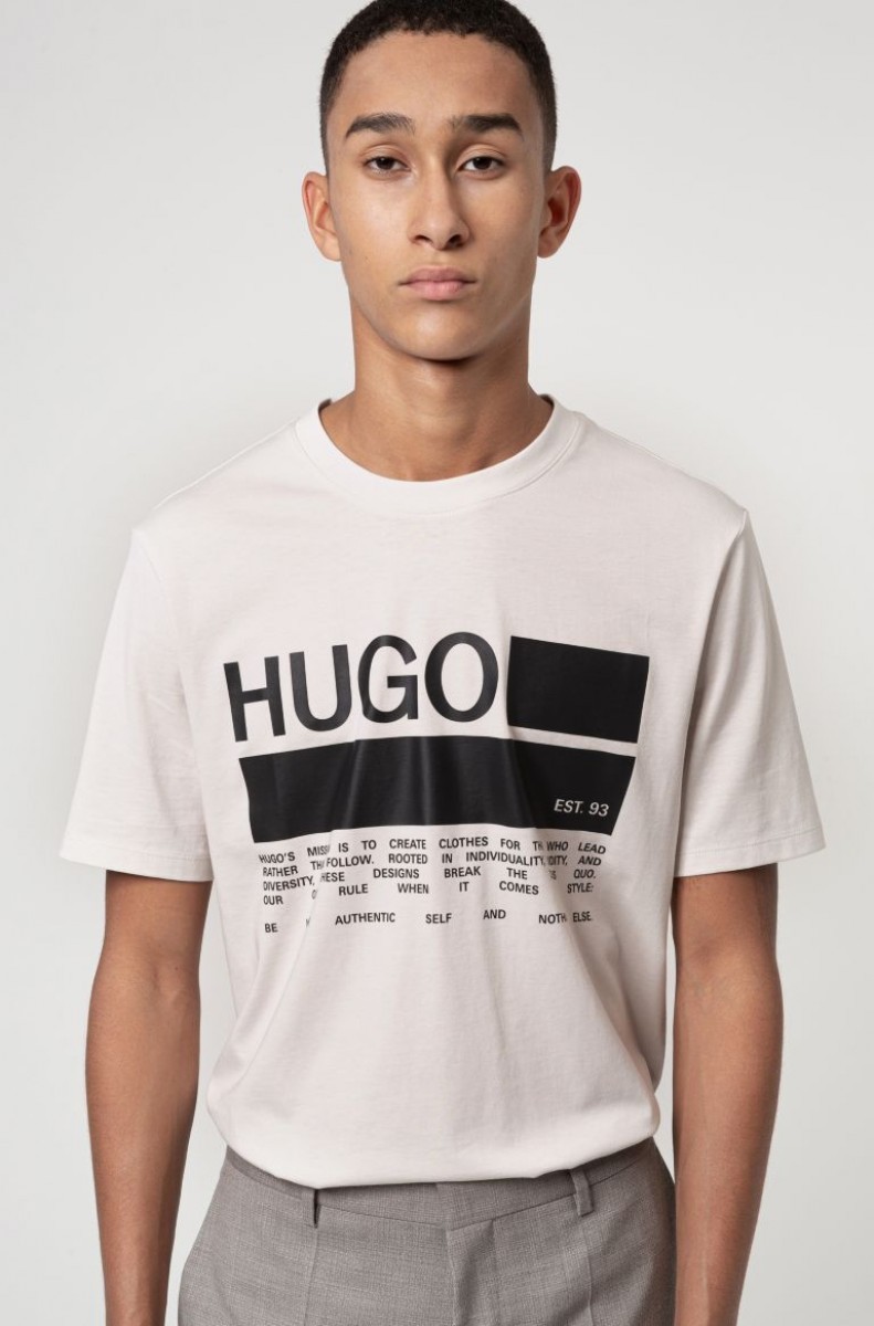 Hugo Boss - BNWT AW20 HUGO BOSS DANGR MANIFESTO PRINT I TSHIRT XL - 1