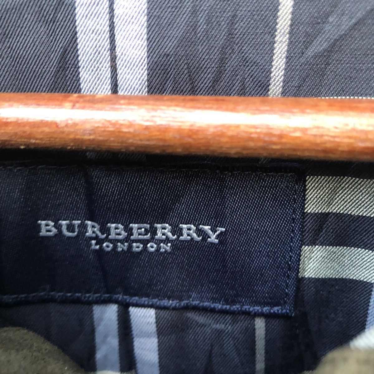 💥BURBERRY LEATHER WAX NOVA CHECK JACKET - 14