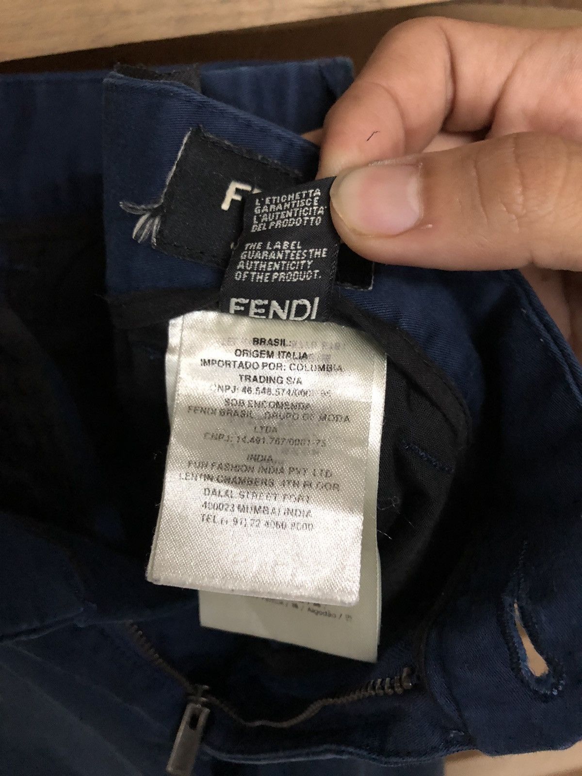 Fendi Trousers Casual Basic Logo Italy Made - 13
