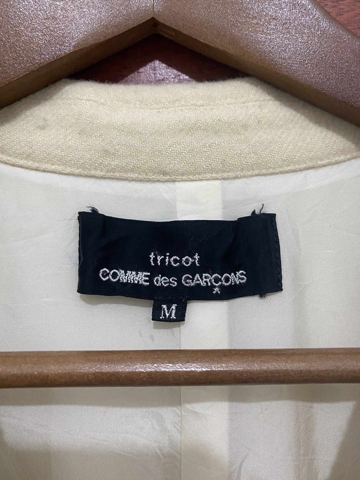 COMME des GARÇONS Tricot Wool Cropped Fashion Design Jacket - 7