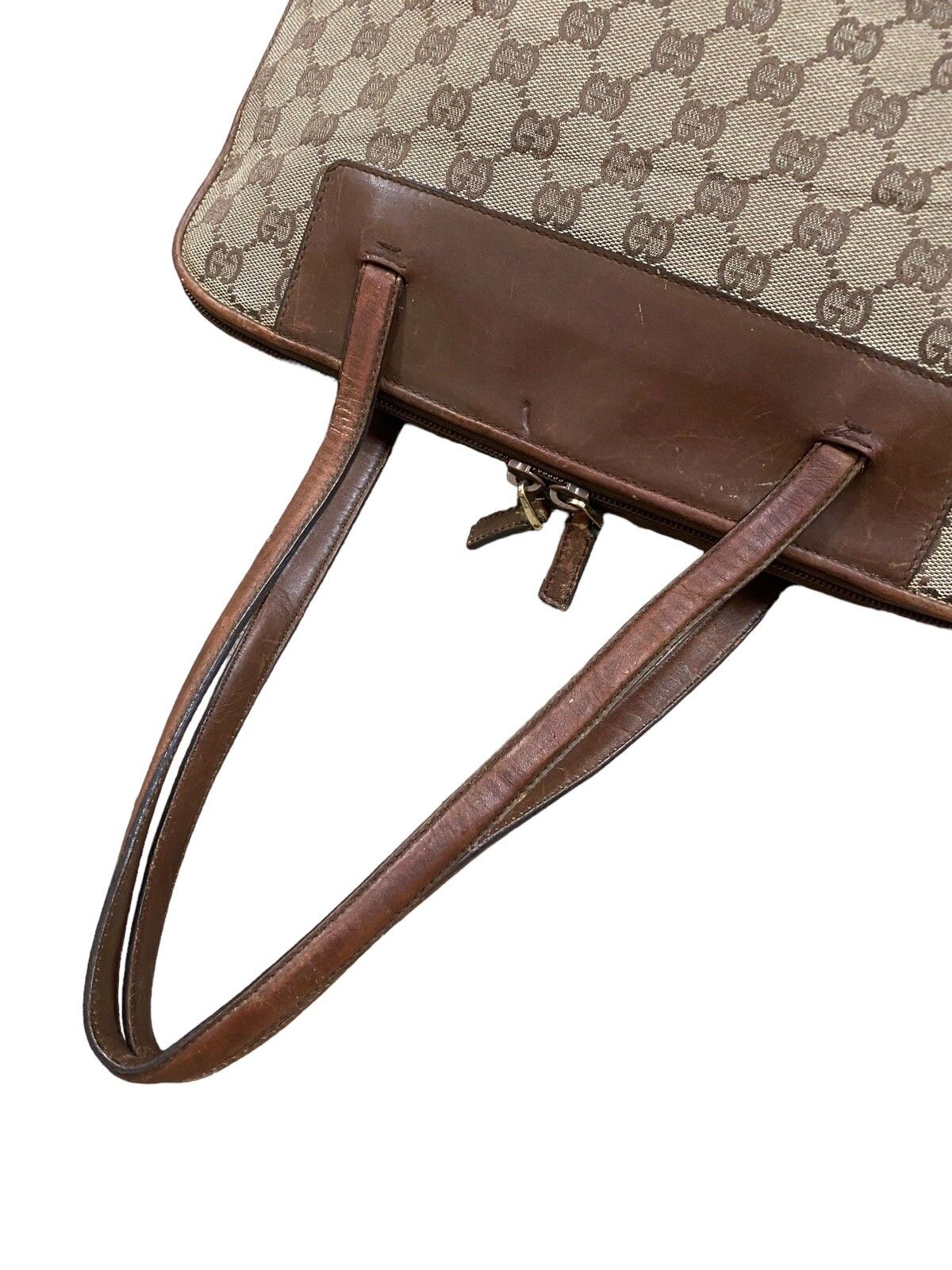 Vtg🔥Authentic Gucci GG Canvas Handbag - 17