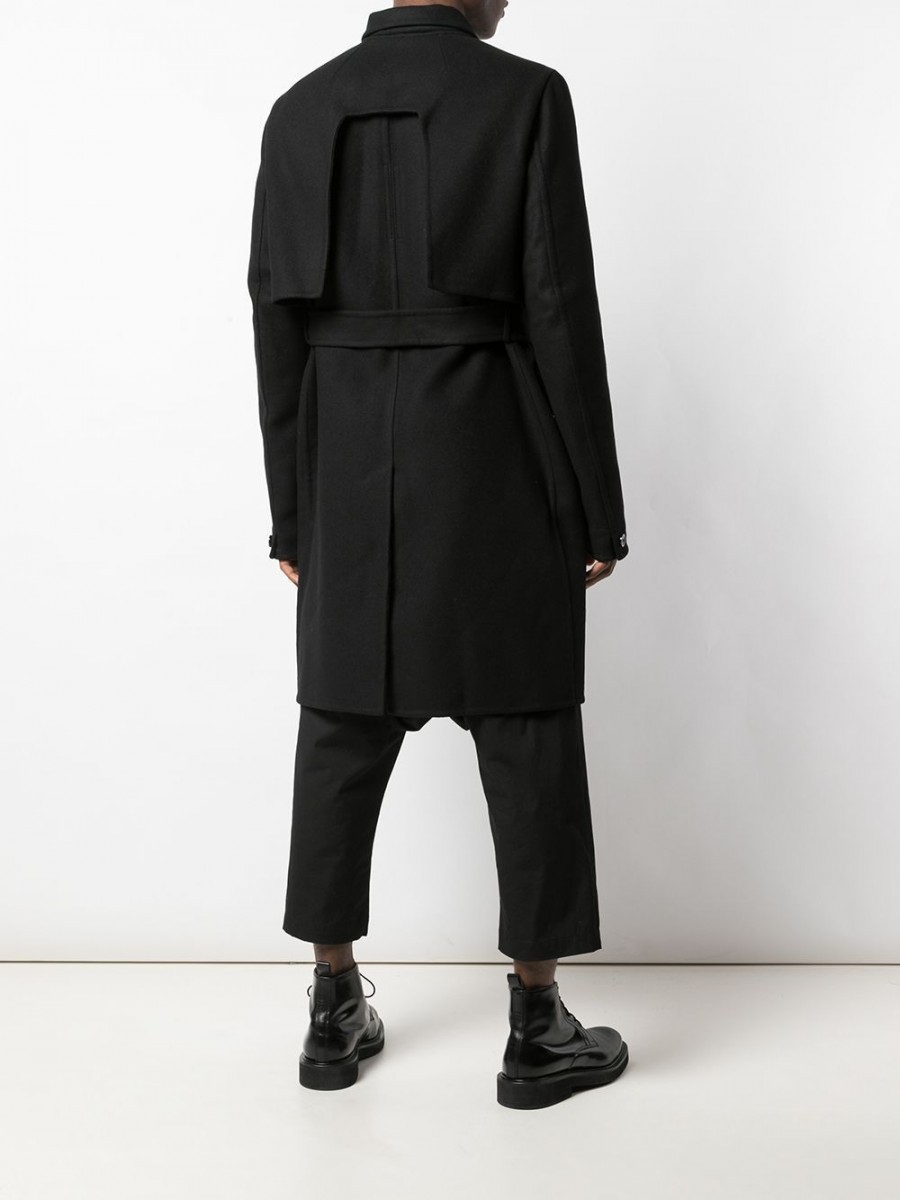 BNWT AW19 RICK OWENS "LARRY" TRENCH COAT 50 - 18
