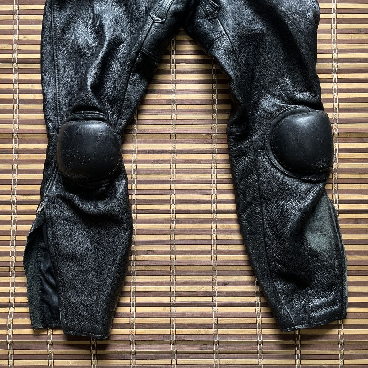 Vintage 1990s Kadoya Leather Racing Bikers Pants Japan - 6