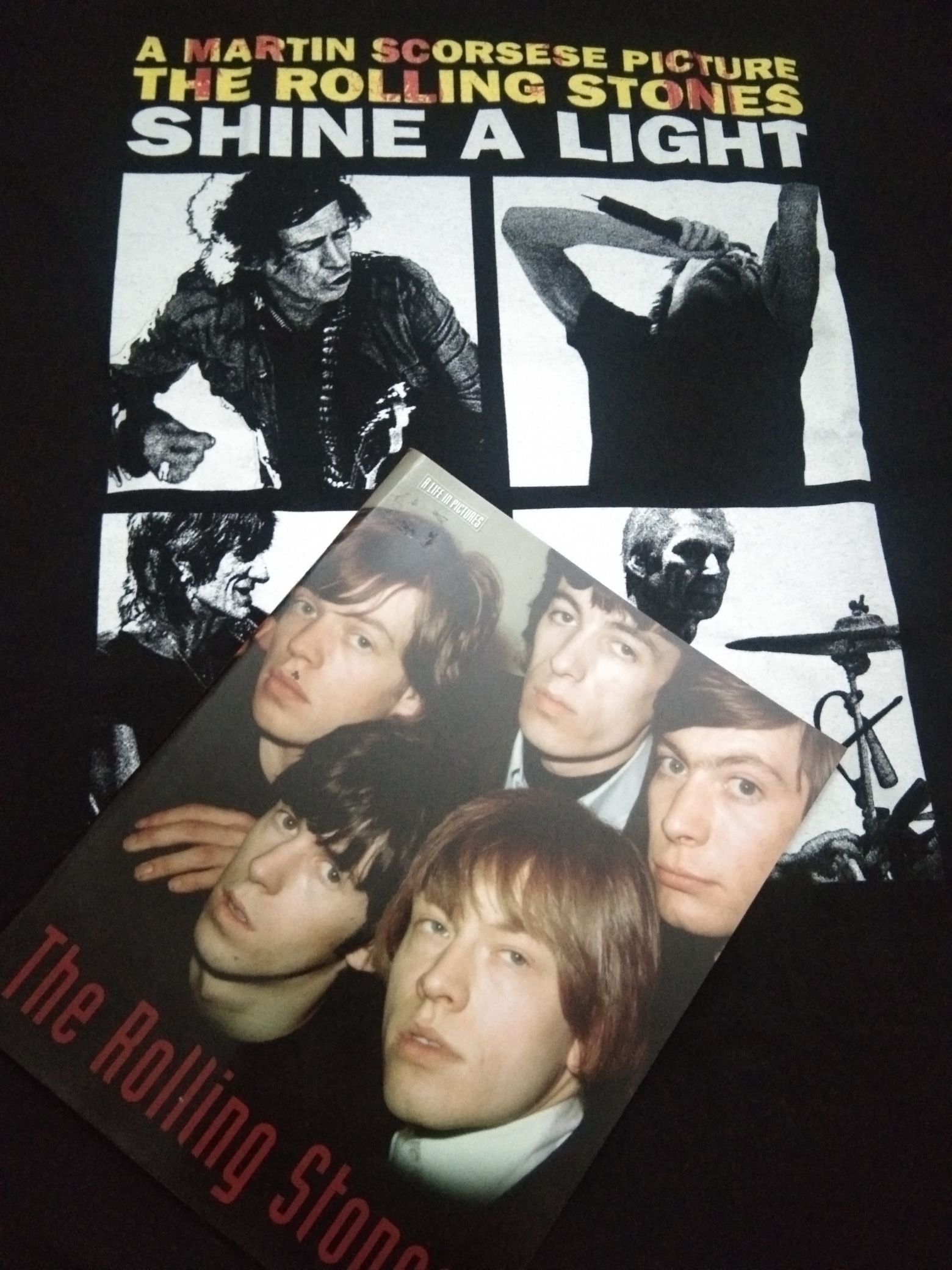 NOS 2007 The Rolling Stones Shine A Light Promo tshirt+ book - 1