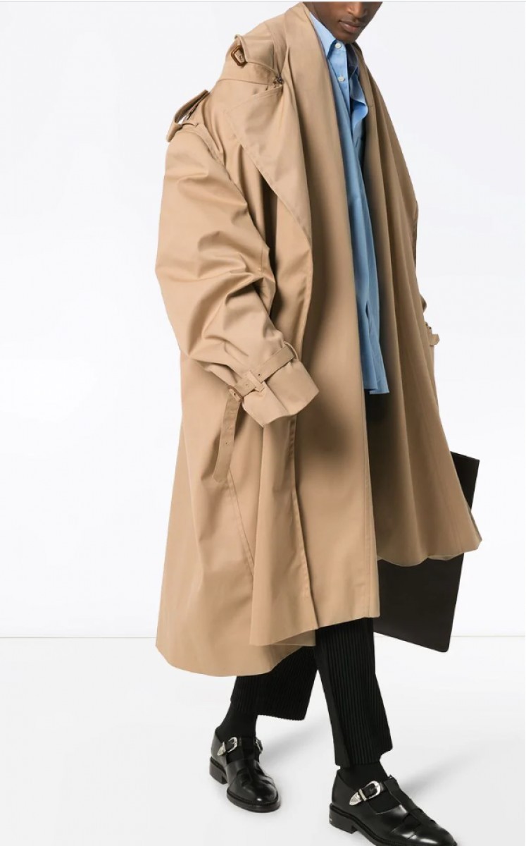 BNWT SS20 Y/PROJECT INFINITY EXAGGERATED TRENCH COAT S - 9
