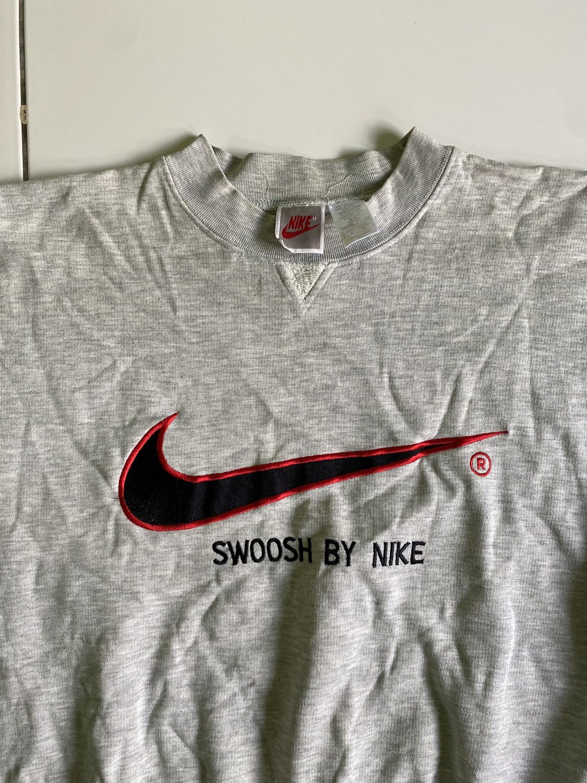 Vintage Nike Swoosh by Nike Grey crewneck - 3