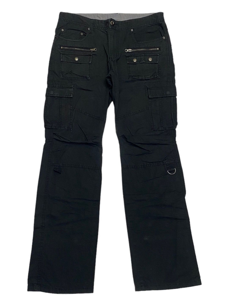 🔥JAPANESE MULTI POCKET ZIPPER BONDAGE CARGO PANTS - 1