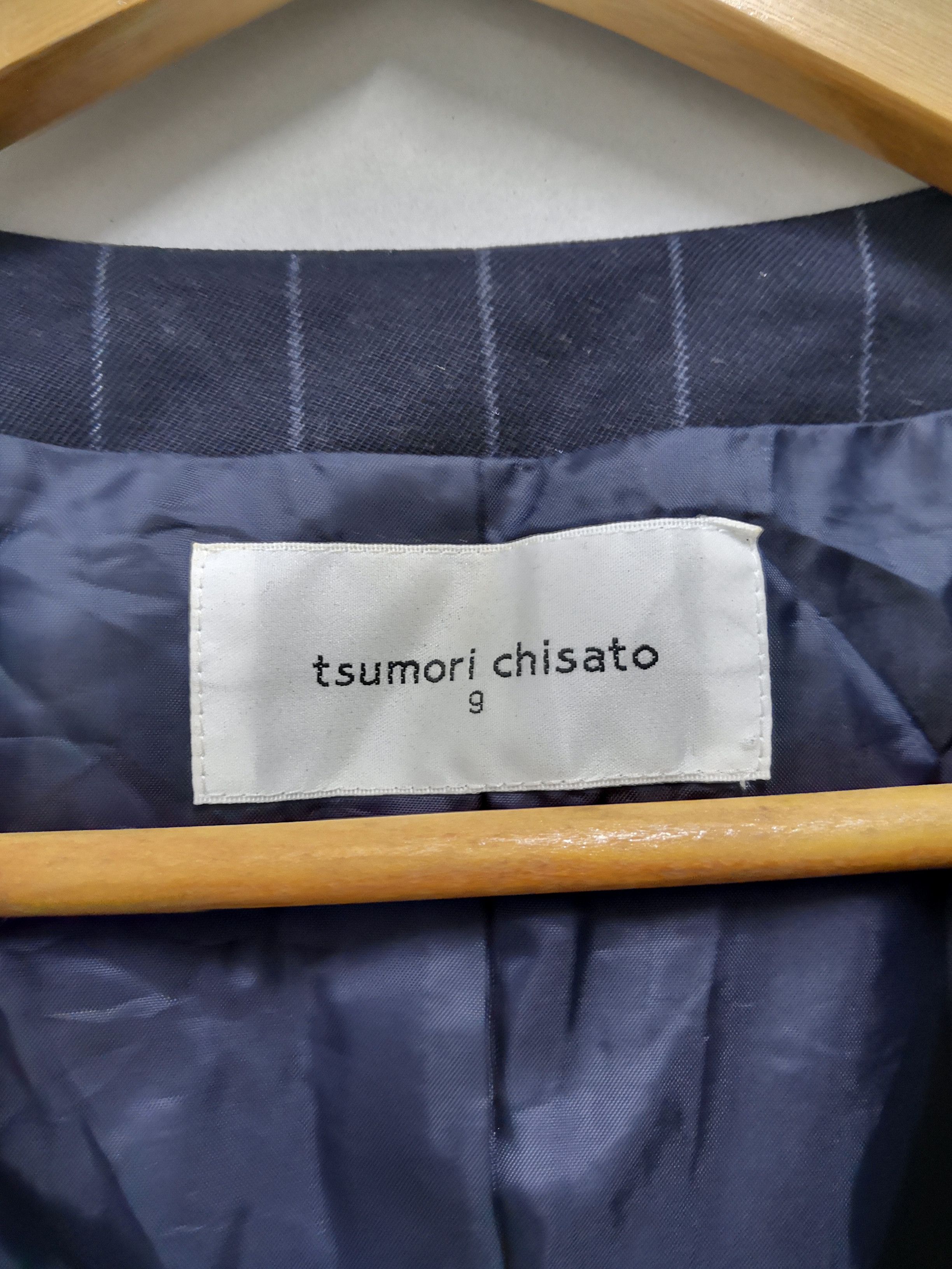 Tsumori Chisato Stripes Blue Suit Vest Japan - 4