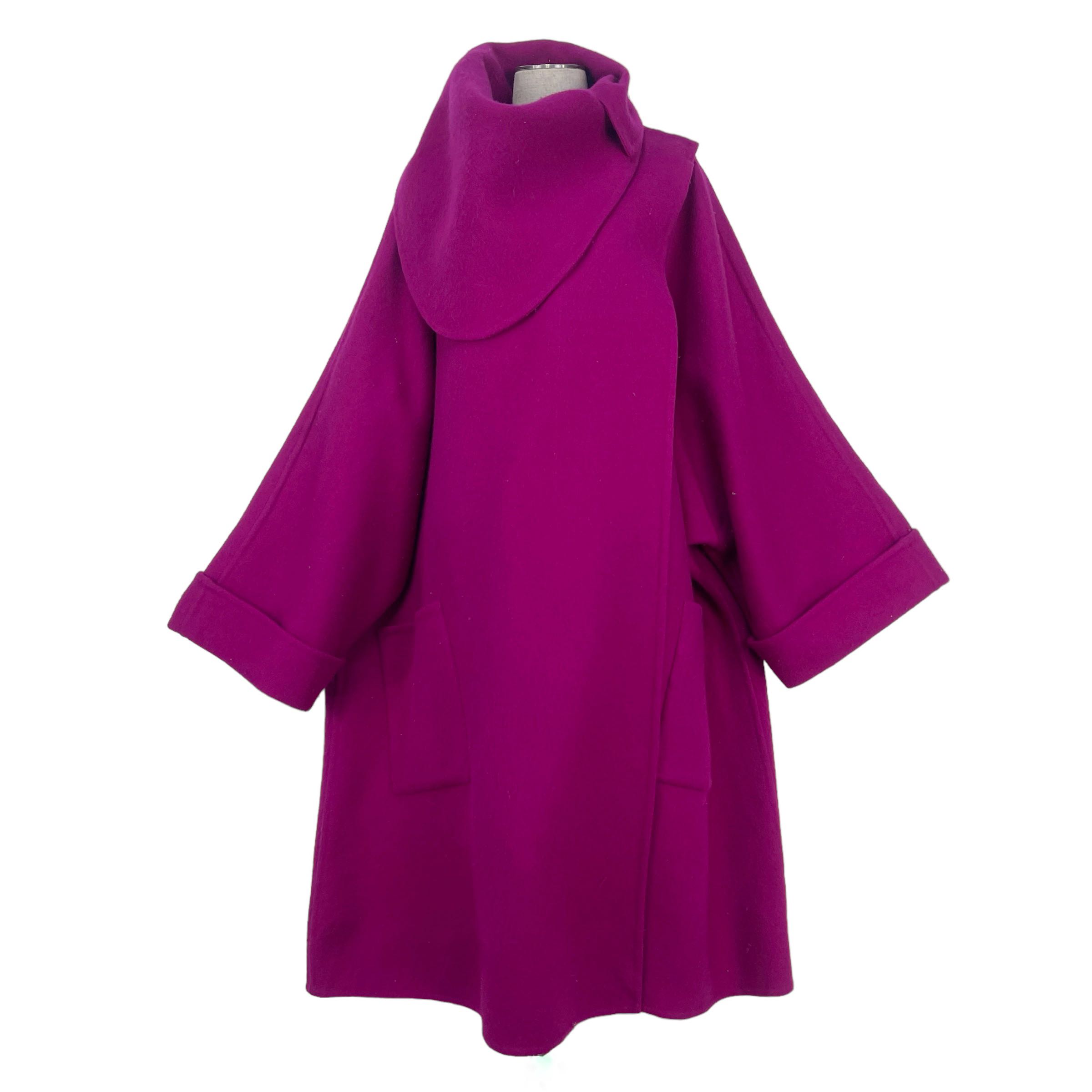 Runaway F/W 1987 Purple Wool Coat - 3