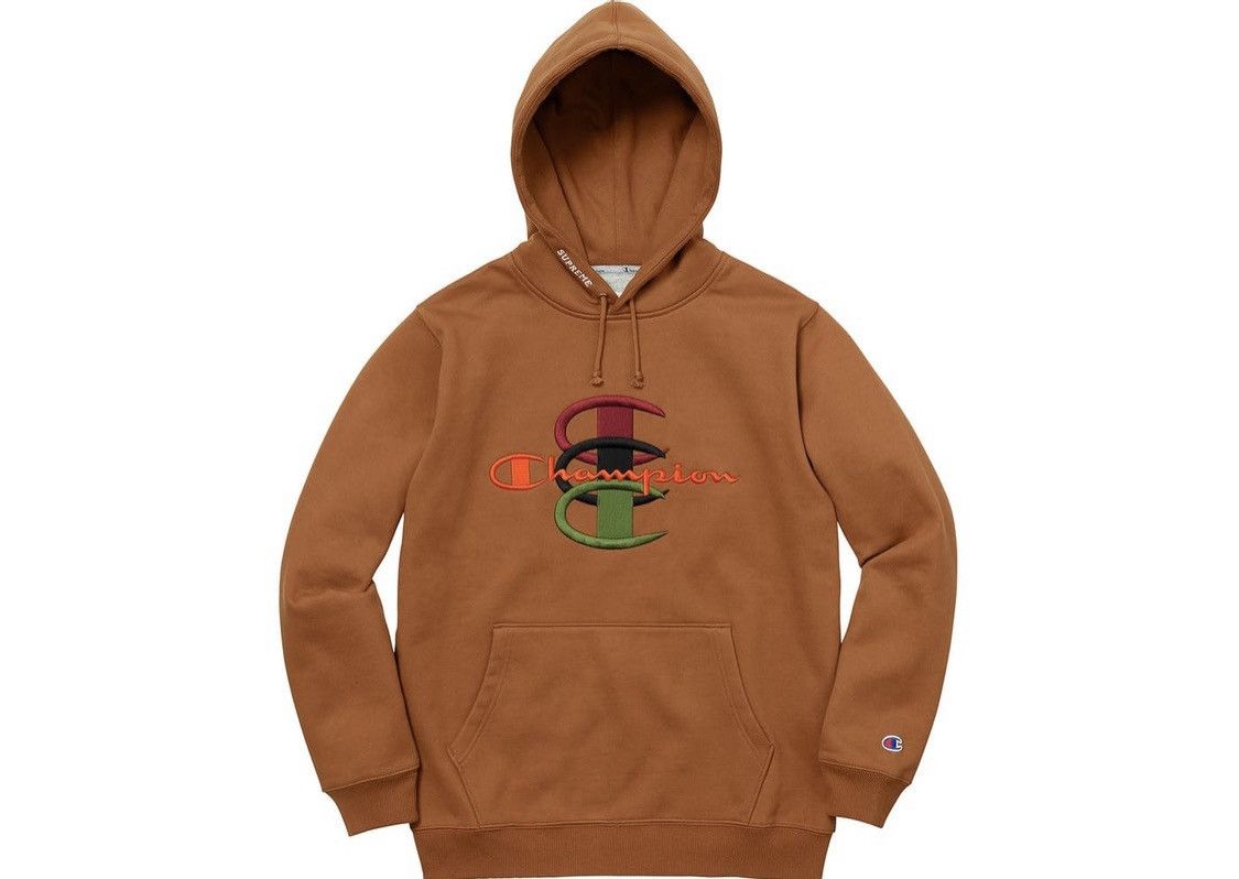 Supreme Champion Stacked C Hooded Sweatshirt - 1