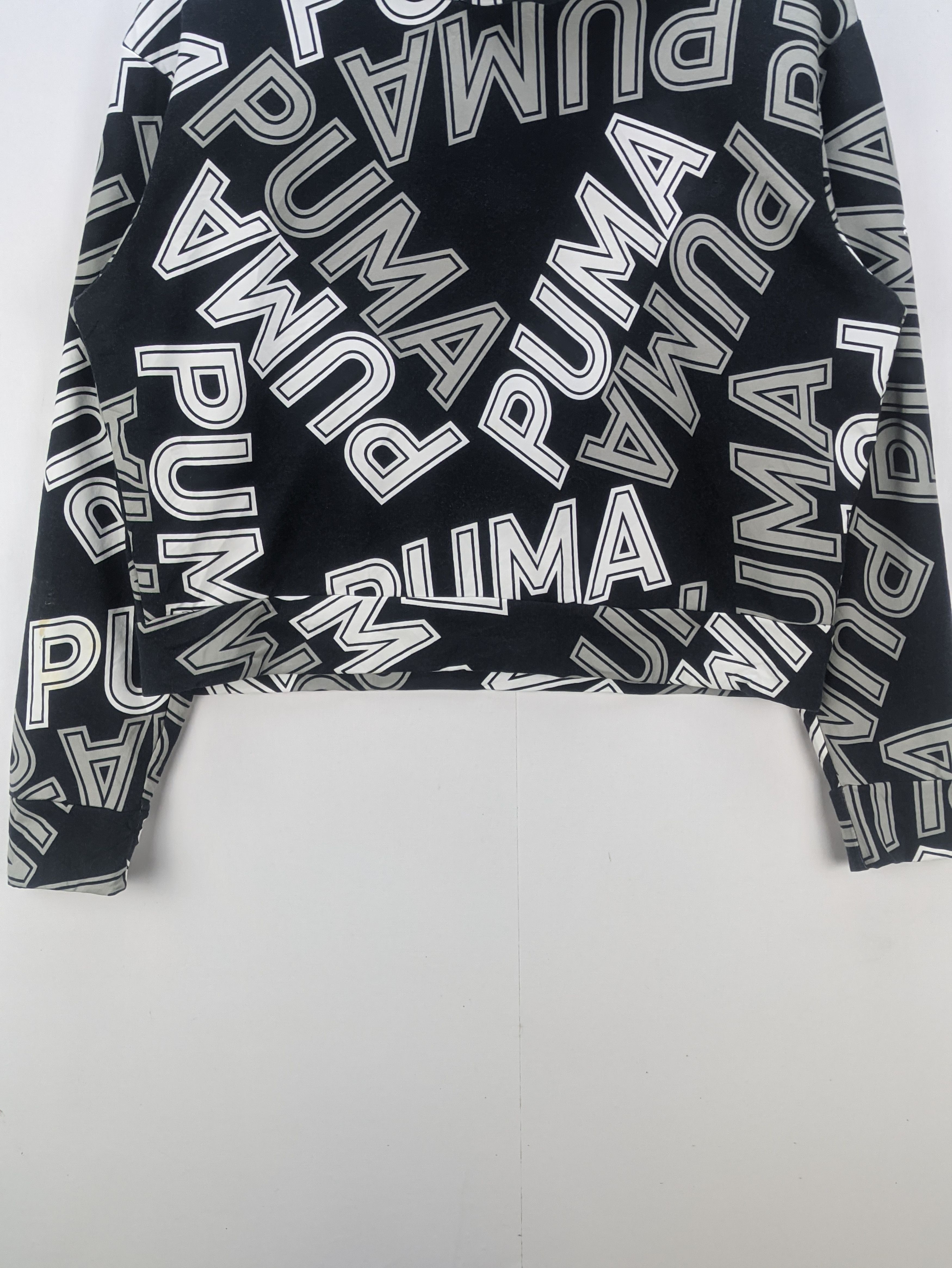 Steals🔥Puma Cropped Hoodie Pullover Fullprint - 7