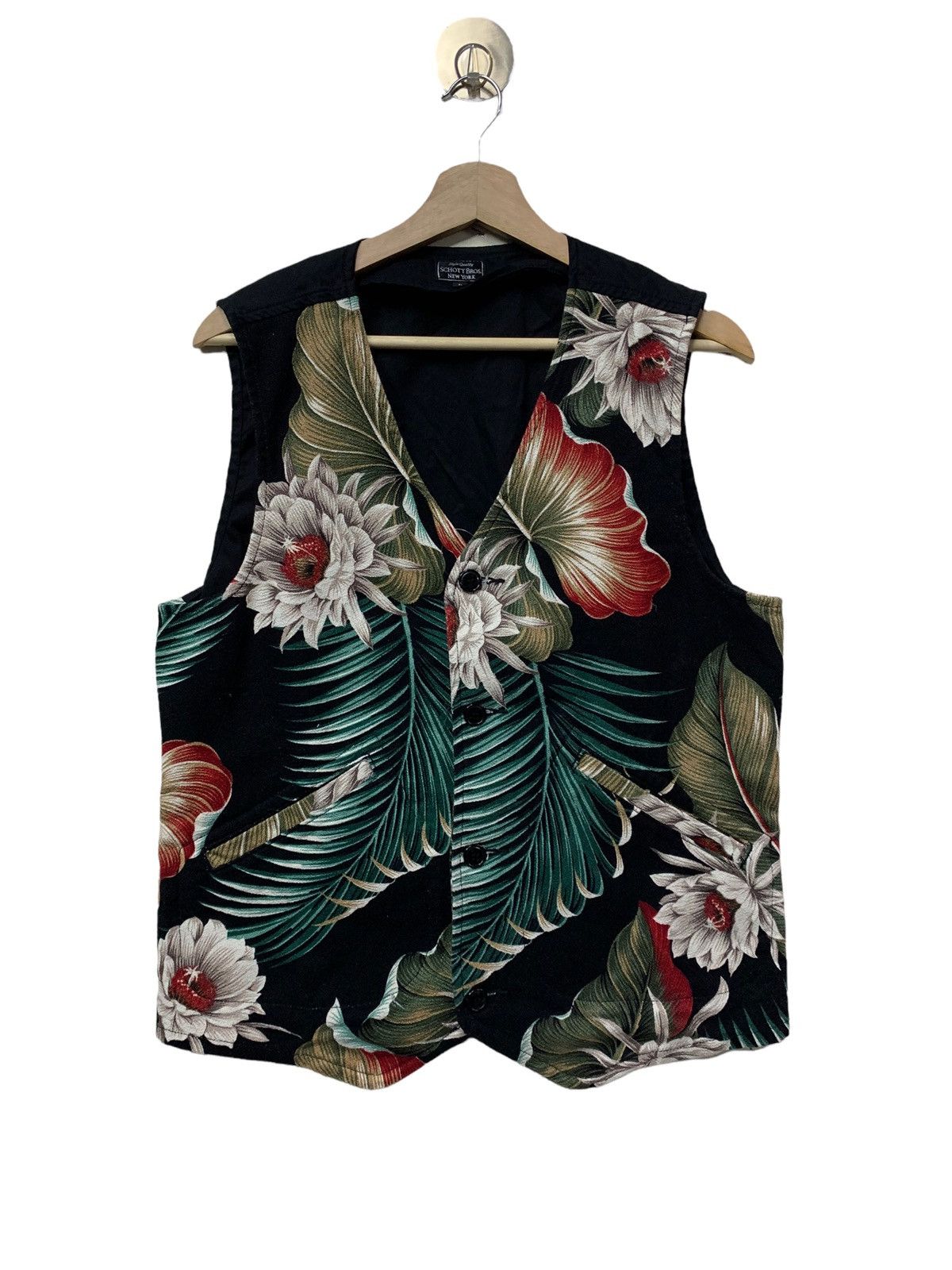 🔥FLORAL SCHOTT BROSS VEST - 1