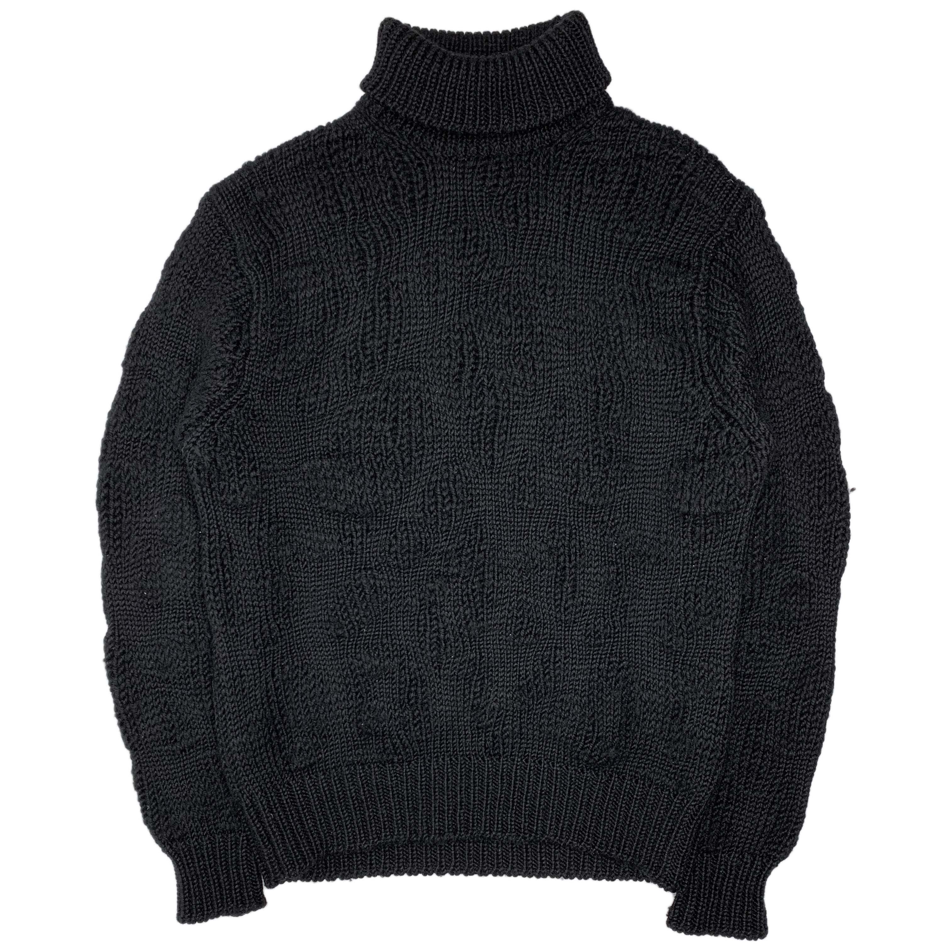 AW98 Distortion Knit Wool Turtleneck Sweater - 1