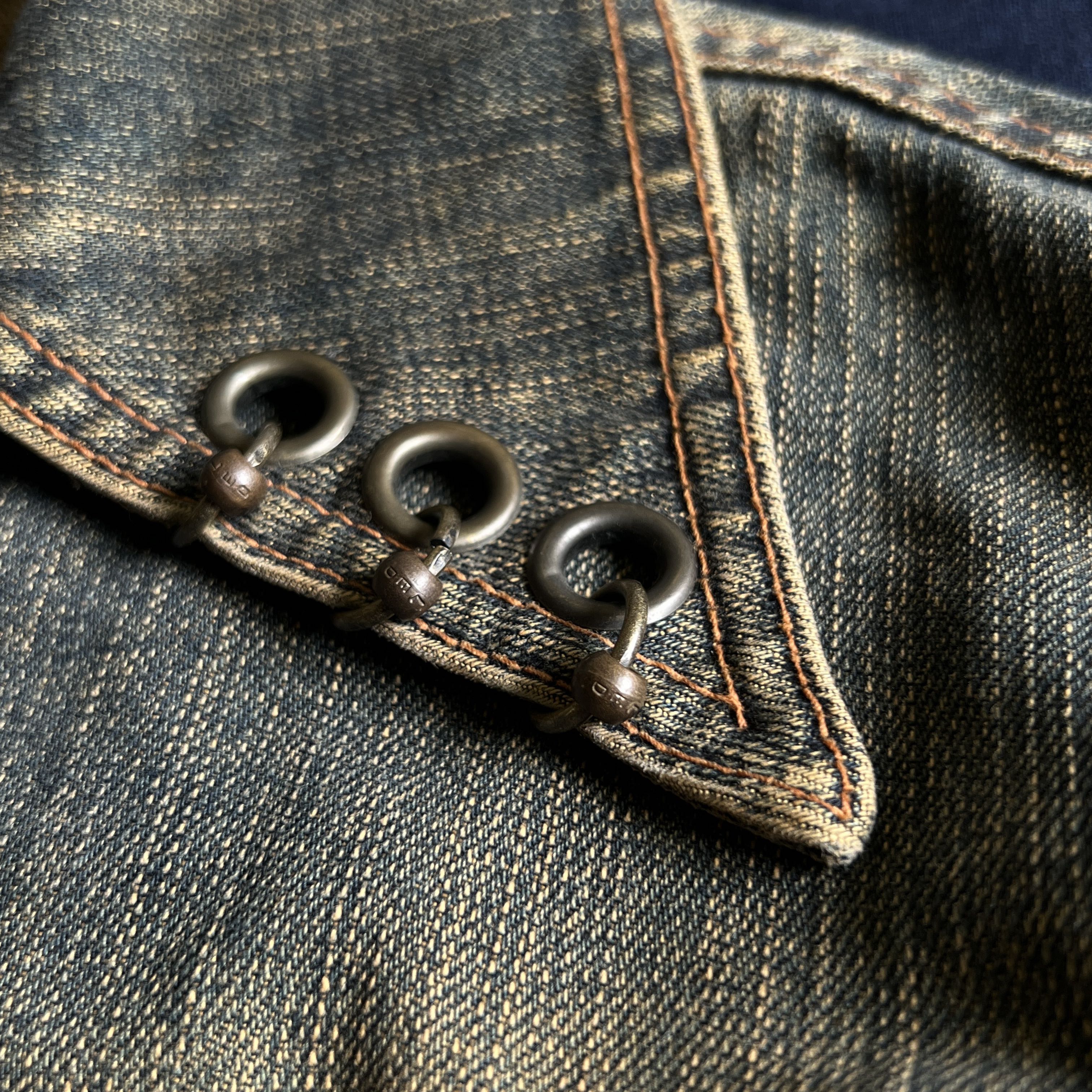 LED ＲＥＣＨWＥ Other Designers Led rechwe mud wash pierced jacket,2000s