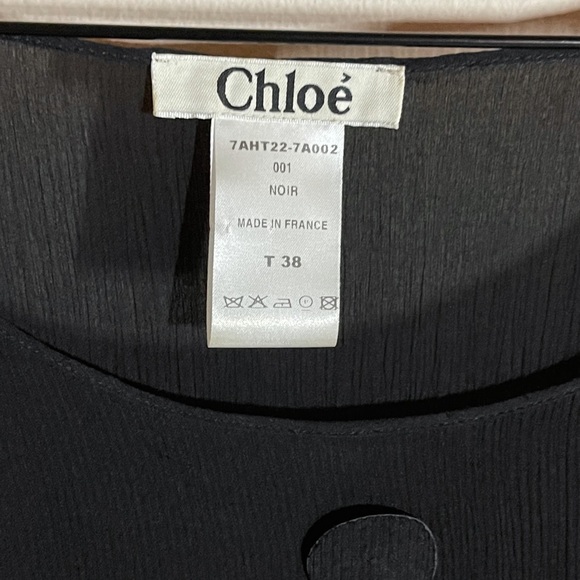 Vintage Silk Chloé by Phoebe Philo Blouse Black - 3