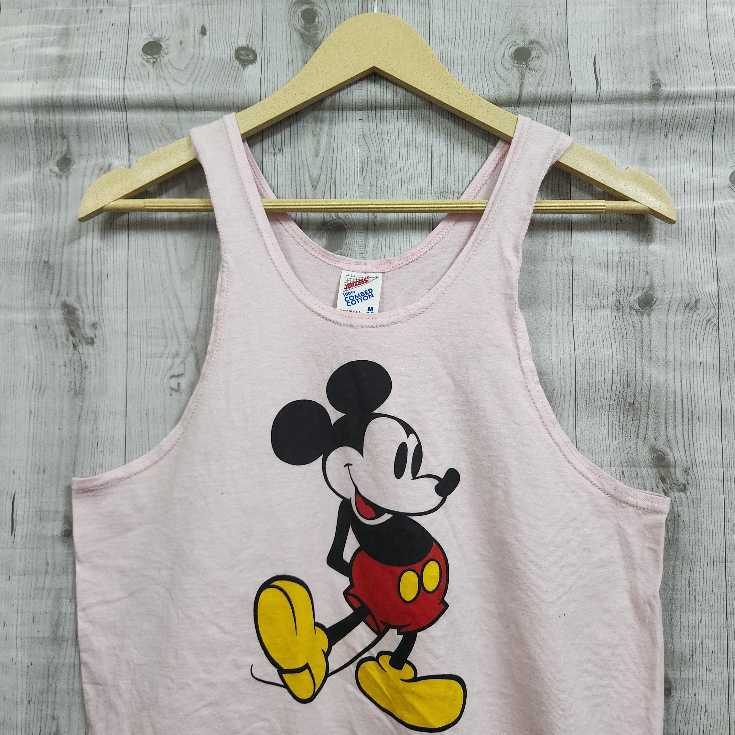 Vintage Mickey Mouse Jerzees Sleeveless Made In USA - 15