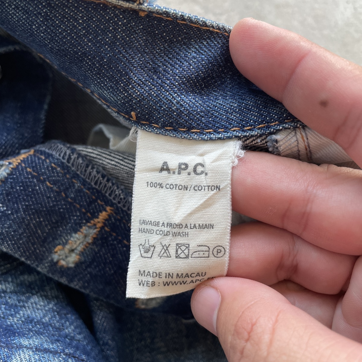 Vintage A.P.C Petit Standard Fly Buttons Denim Jeans Pants - 10