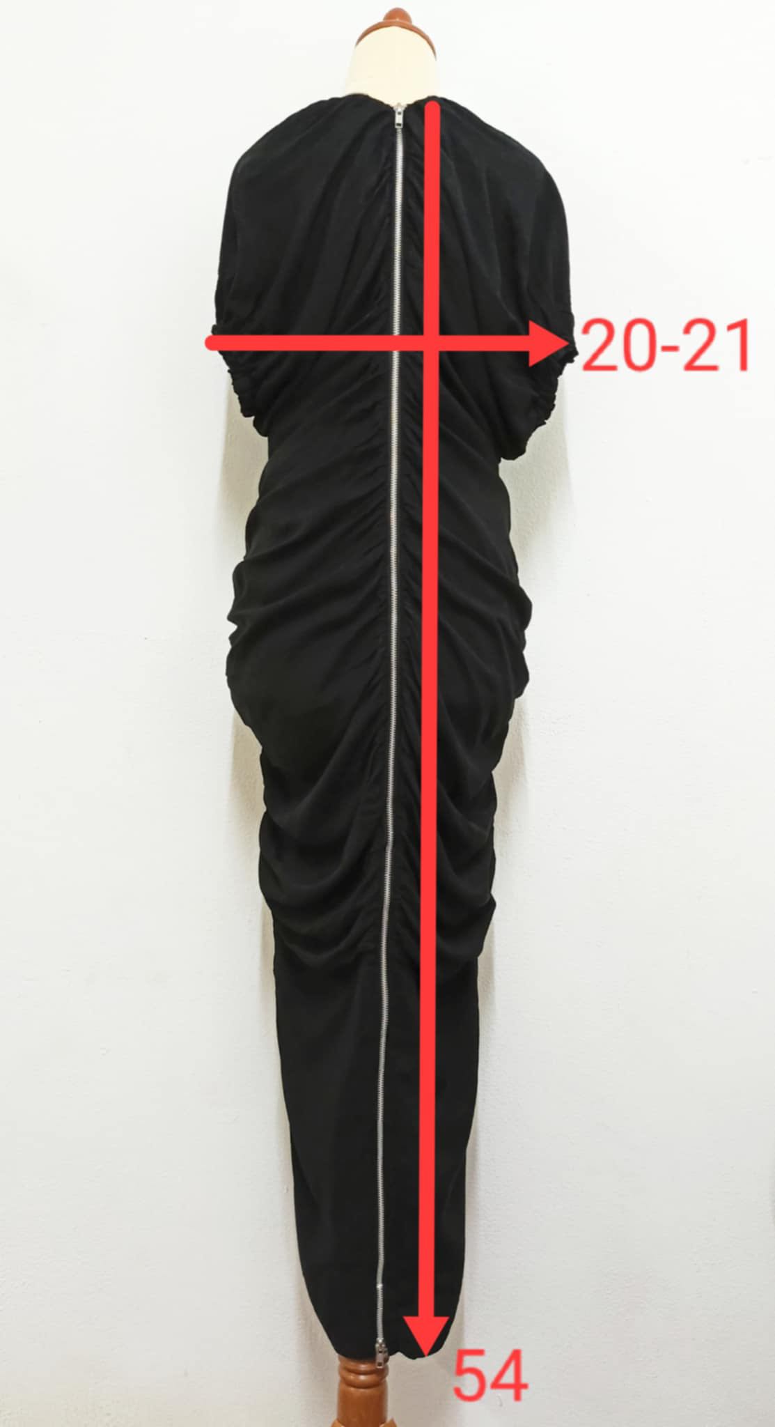 🔥LIMI FEU YOHJI YAMAMOTO BLCK RAYON SILK DRESS - 7