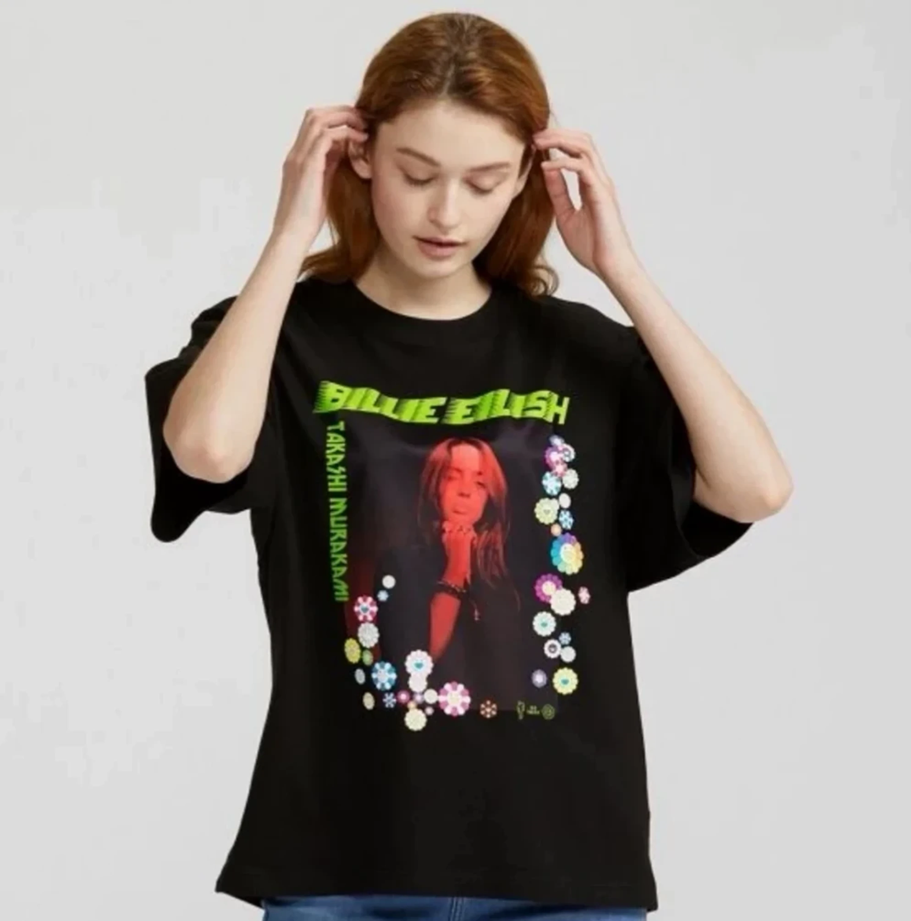 Japanese Brand - Billie Eilish x Takashi Murakami Graphic T-Shirt - 2