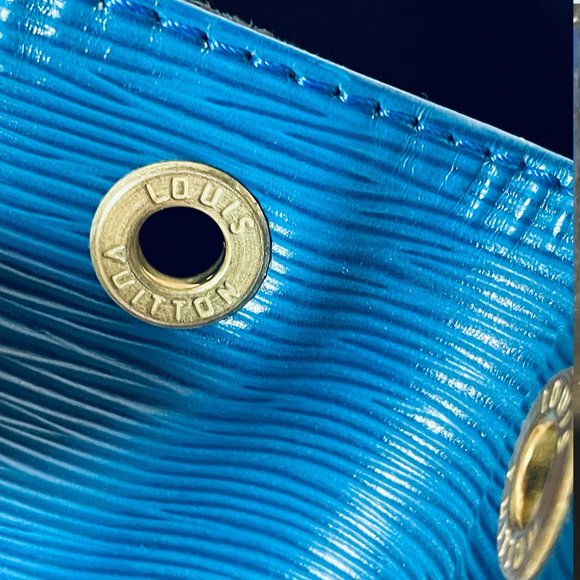 BEAUTIFUL Authentic Louis Vuitton Vintage Epi Petit Noe Shoulder Bag Toledo Blue - 13