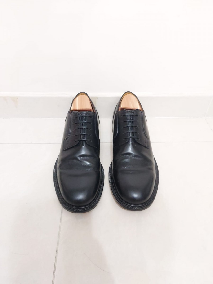 SS20 Lace Up Logo Leather Derbies - 2