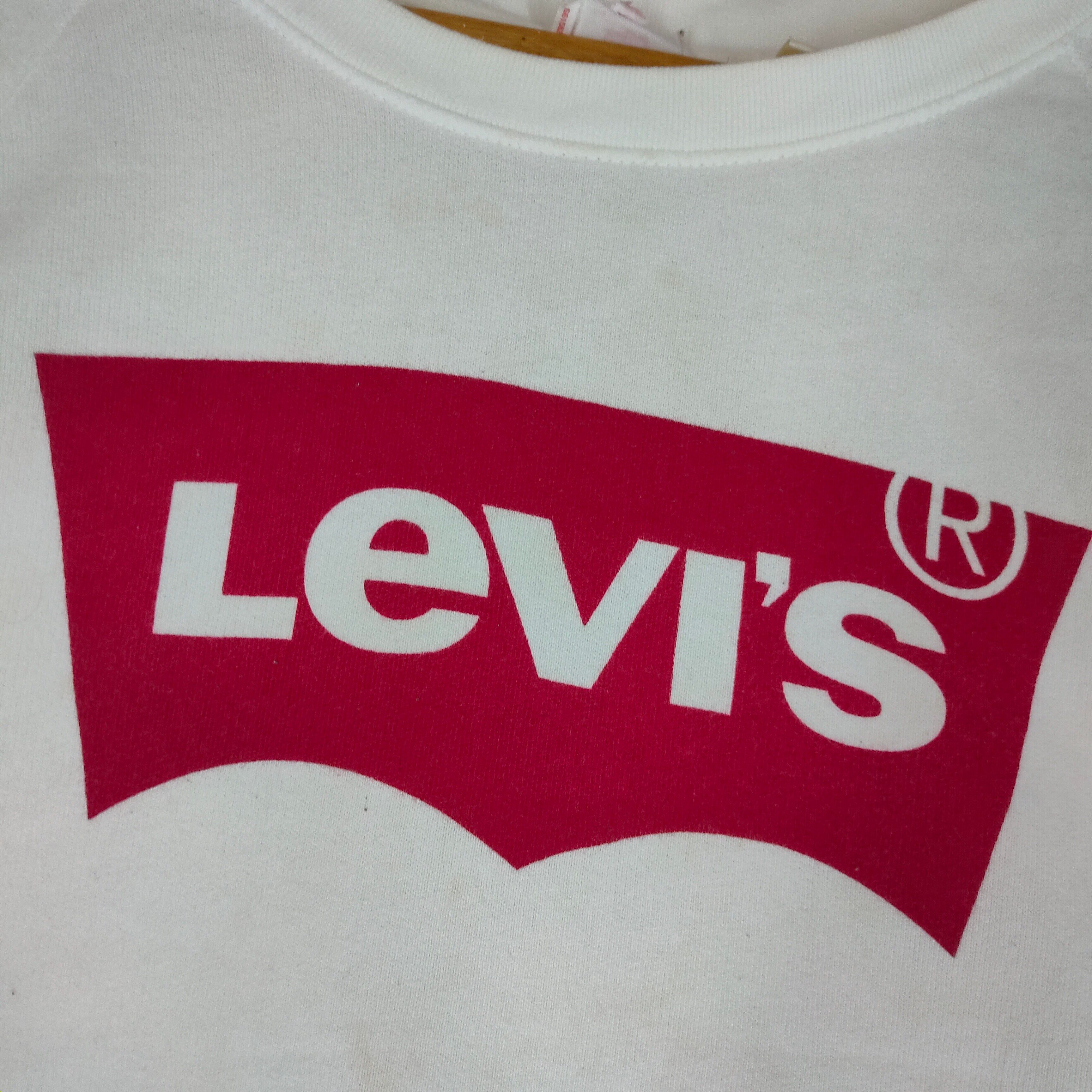 LEVIS Big Spellout Logo Pullover Raptees Sweatshirt - 2