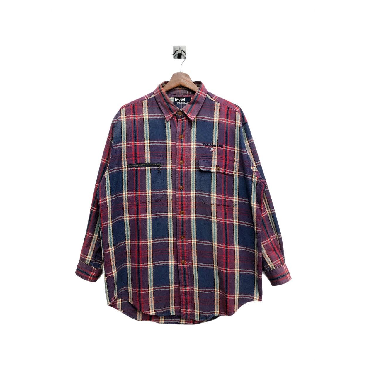 Polo Ralph Lauren - Vintage 90s Polo Sport Ralph Lauren Flannel Size L - 1