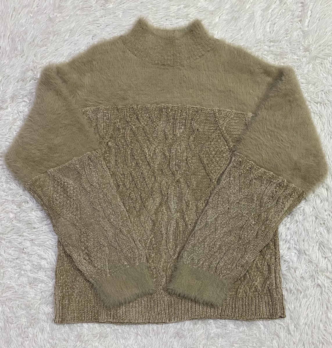 Rare - Murua Cozy Mohair Cable Knit Sweater Cardigan Jumper Rare - 1