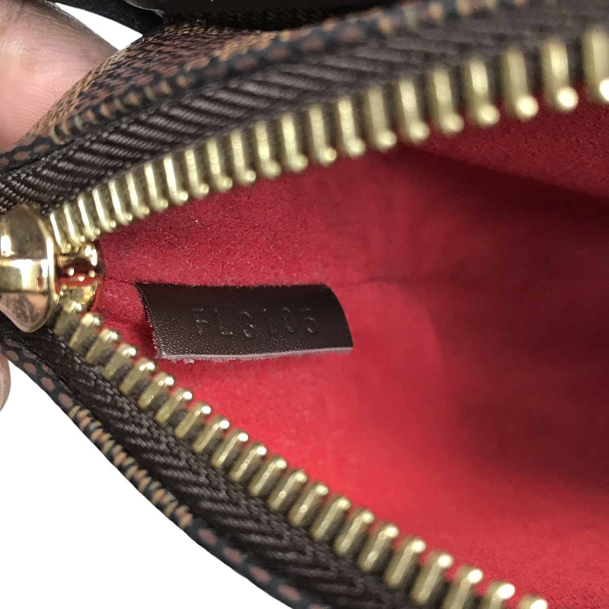 Louis Vuitton Damier Ebene Twice Cerise Pochette Sling Bag - 23