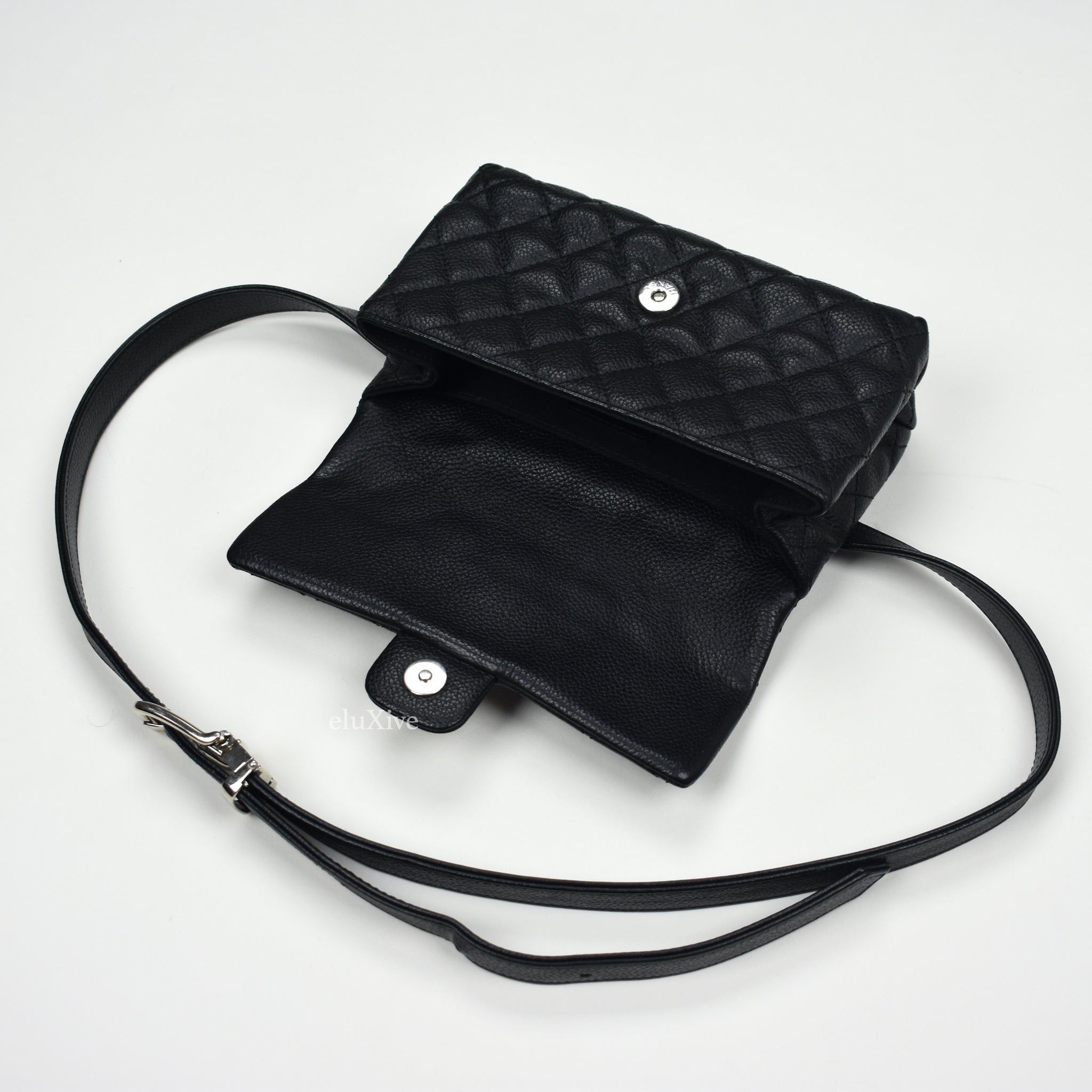 Chanel Black Quilted Leather 2.55 Reissue Uniform Belt Bag - 9