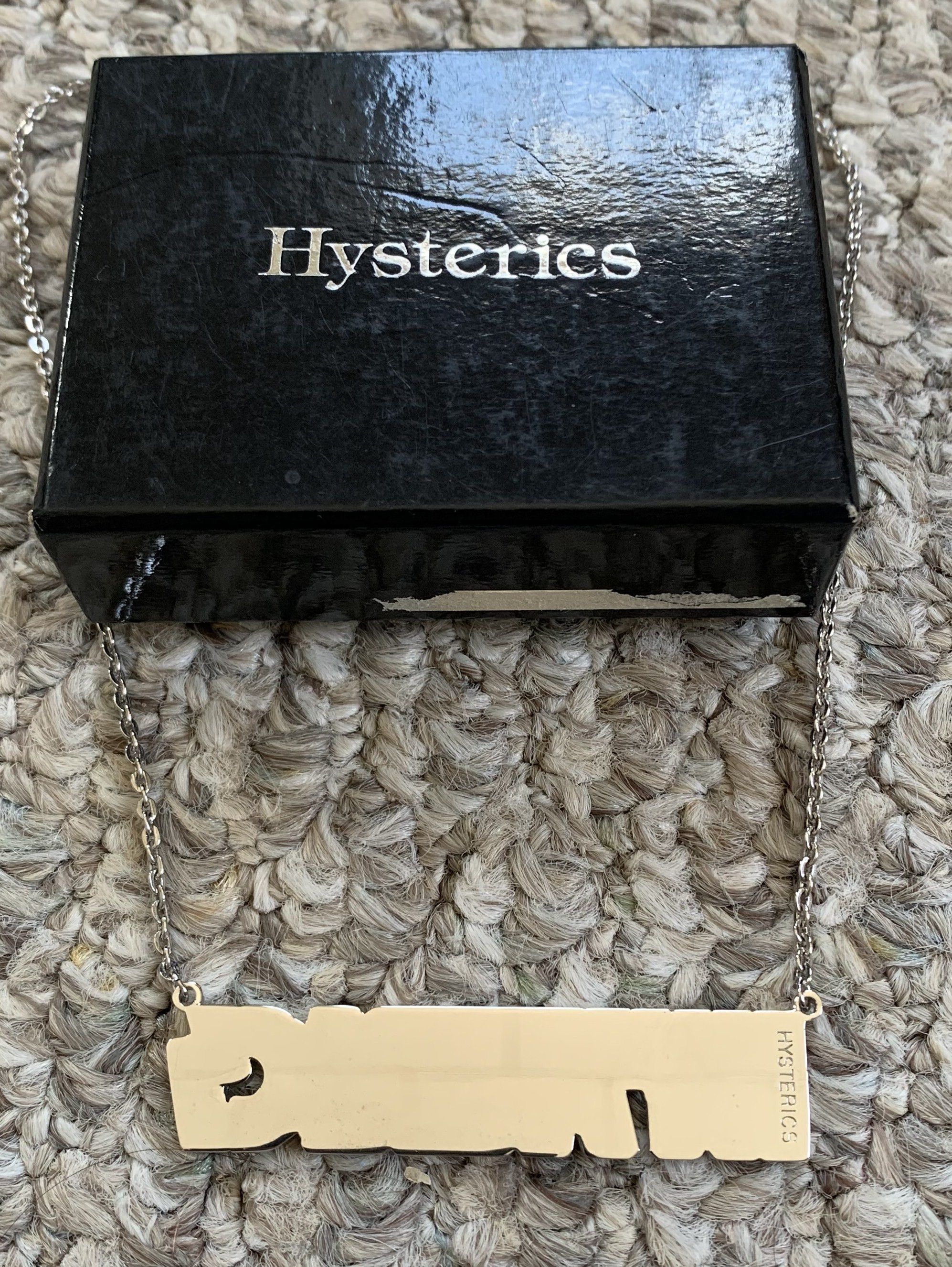 Hysteric Glamour Swarovski Spellout Necklace + Box - 4