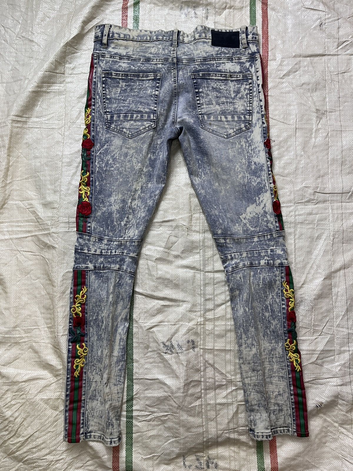 Avant Garde - Acid Wash Distressed SMOKE RISE Denim Jeans Japan - 19