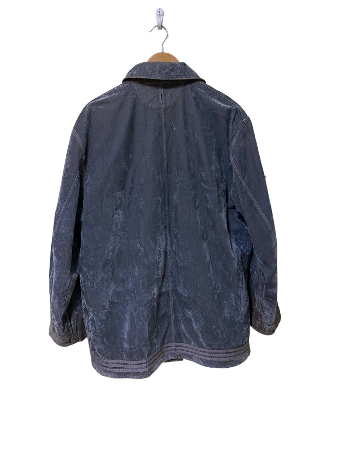 F/W 1996 Stone Island Raso Floccato Velvet Reversible Jacket - 10