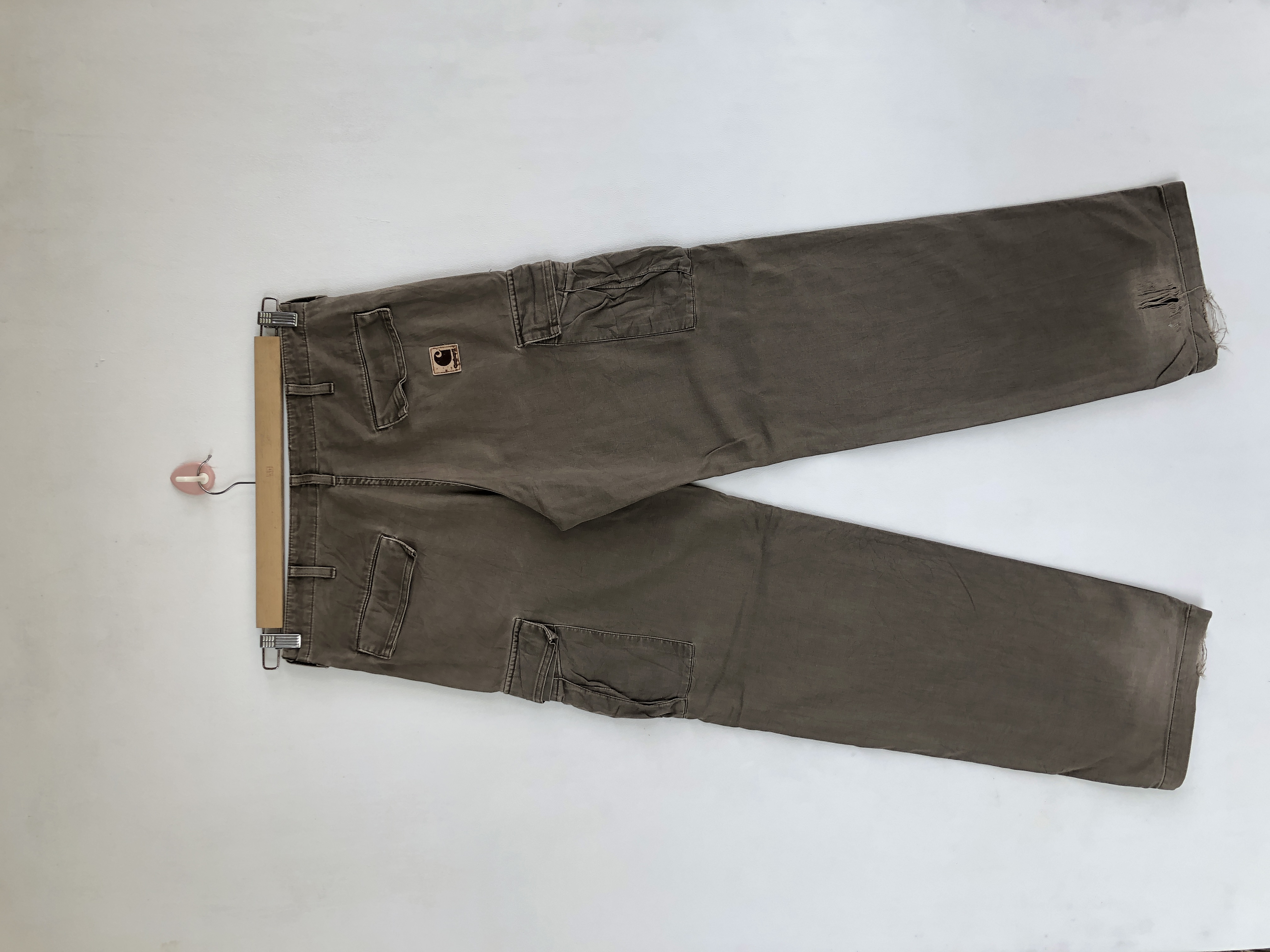 Vintage - Vintage Carhartt Workers Cargo Pants Multi Pocket Trousers - 2
