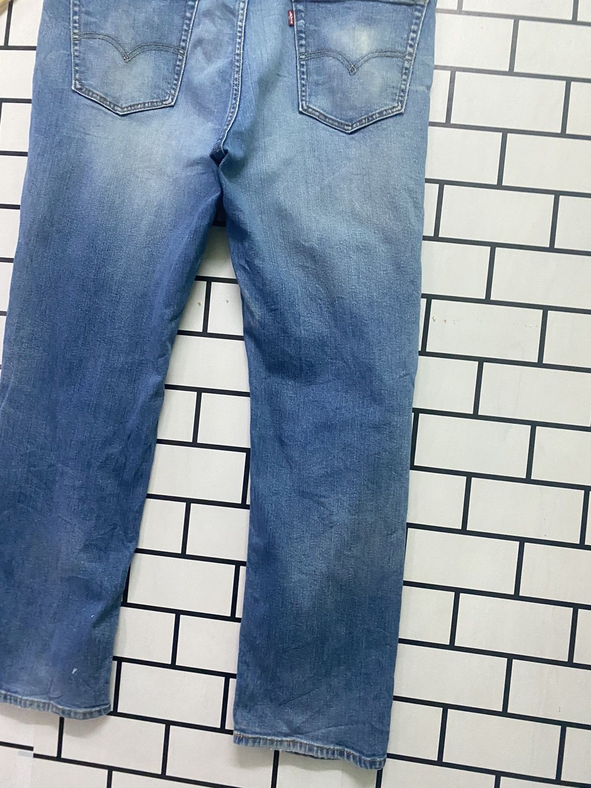 Vintage LEVIS 553 Blue Distressed Denim - L50 - 13