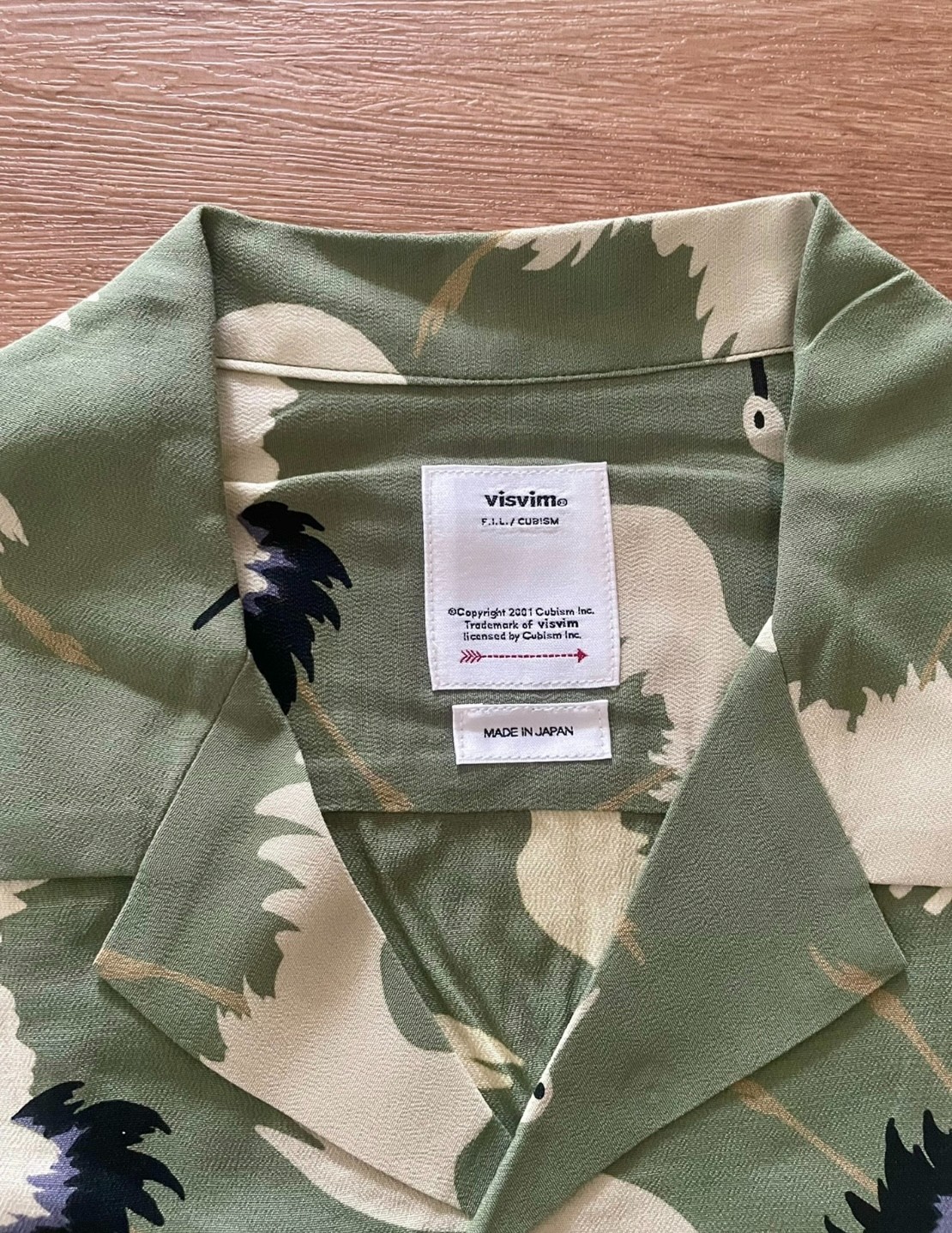 visvim CROSBY SHIRT S/S HIKAKU LT.GREEN | ubvintage | REVERSIBLE