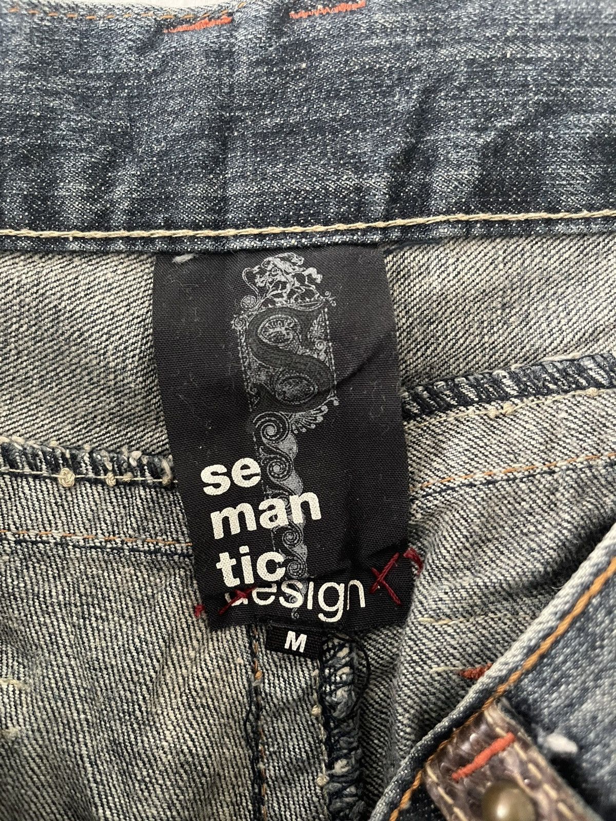 If Six Was Nine - Semantic Design Multi Pocket flare Jeans - 3